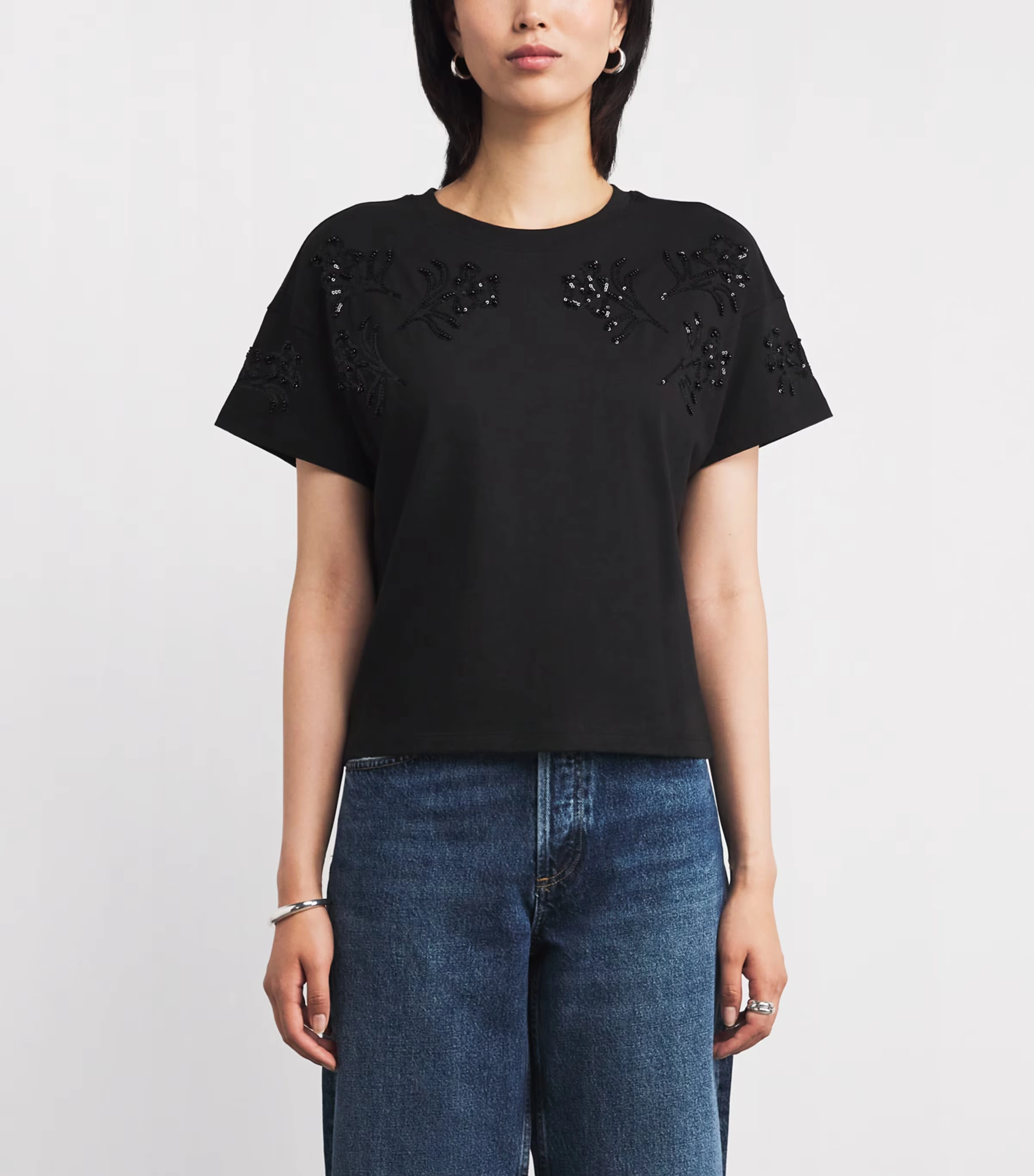 Cotton Beaded Kelly T-Shirt