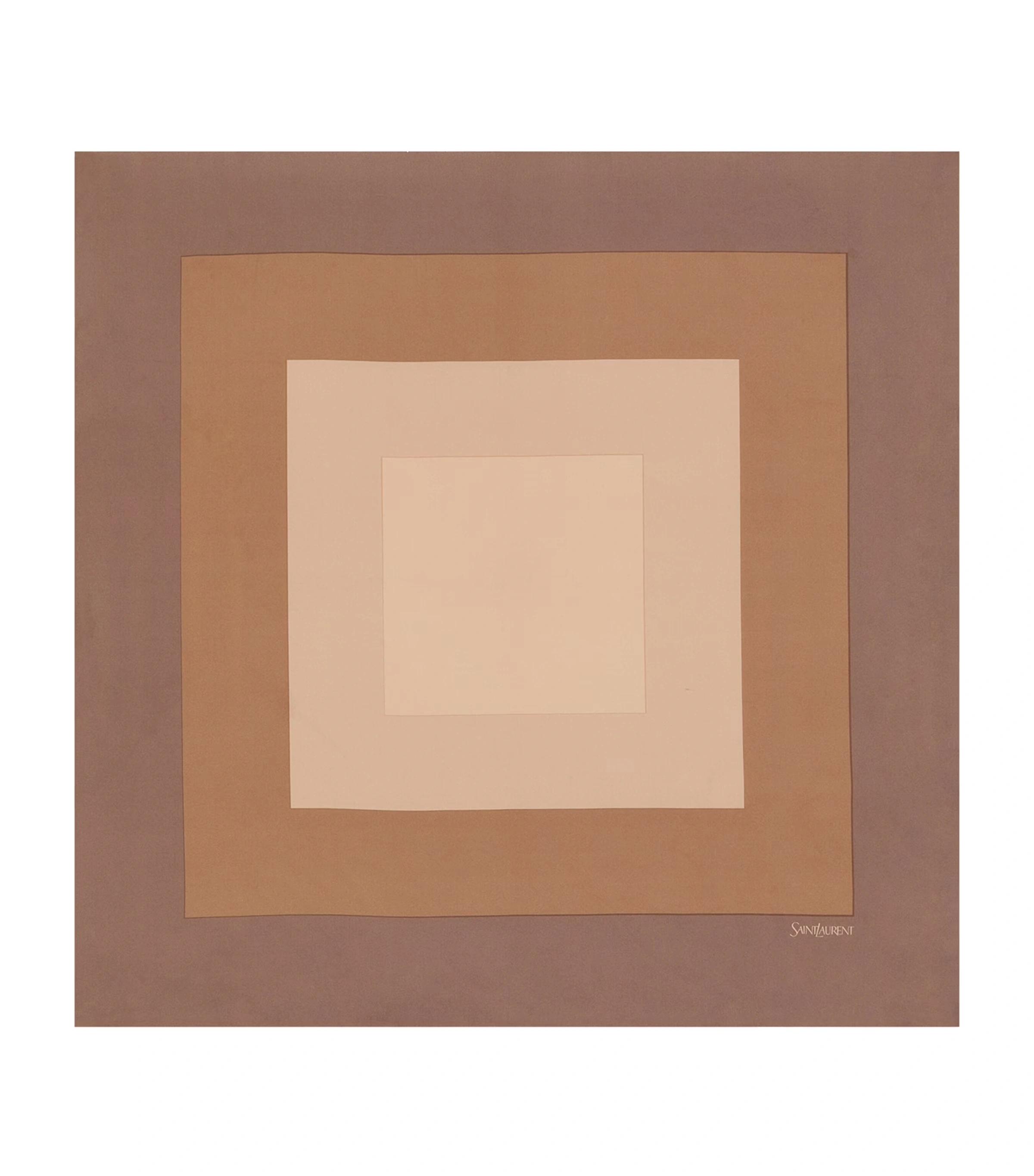 Silk Geometric Print Scarf