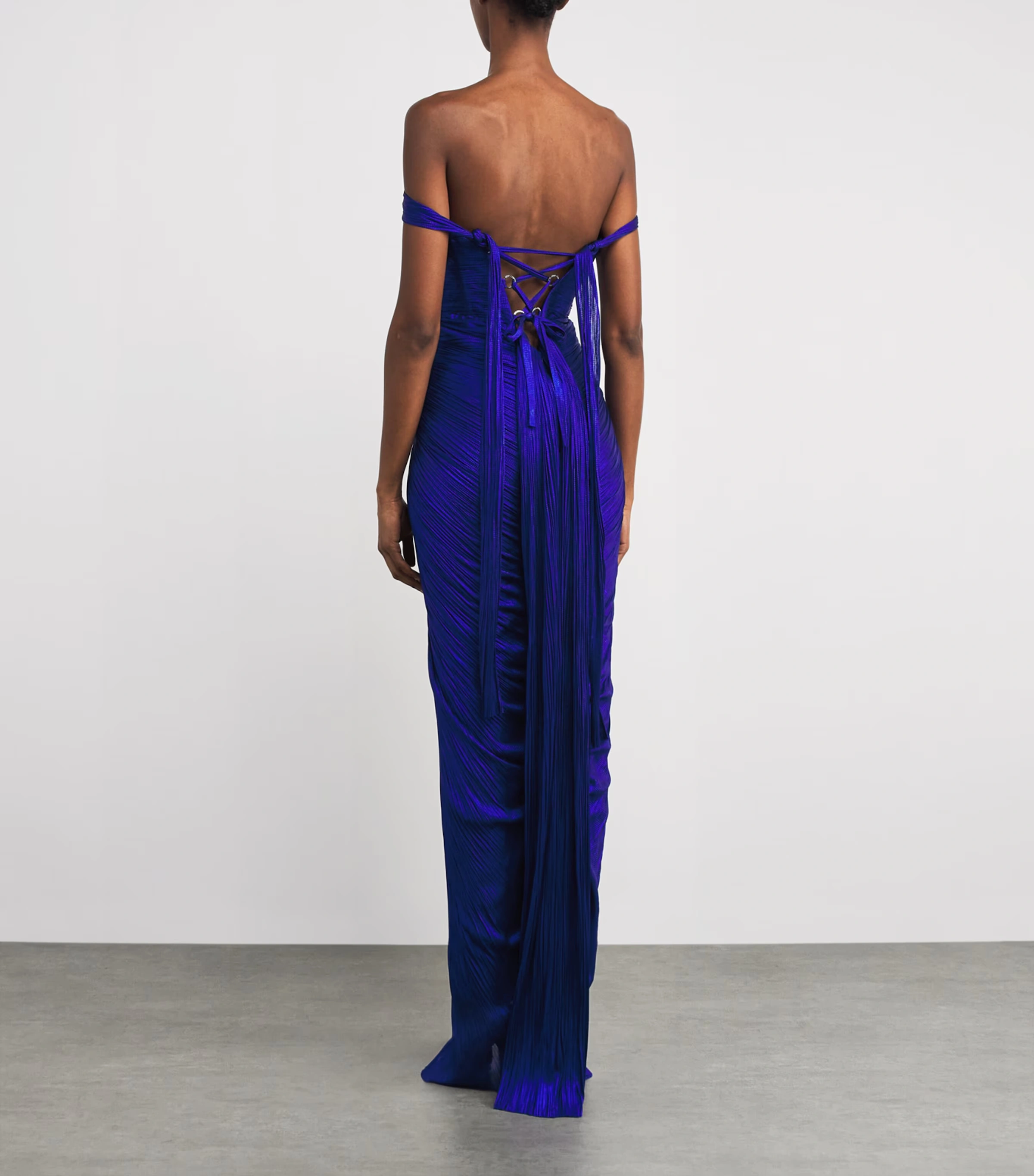 Silk Plissé Susie Maxi Dress