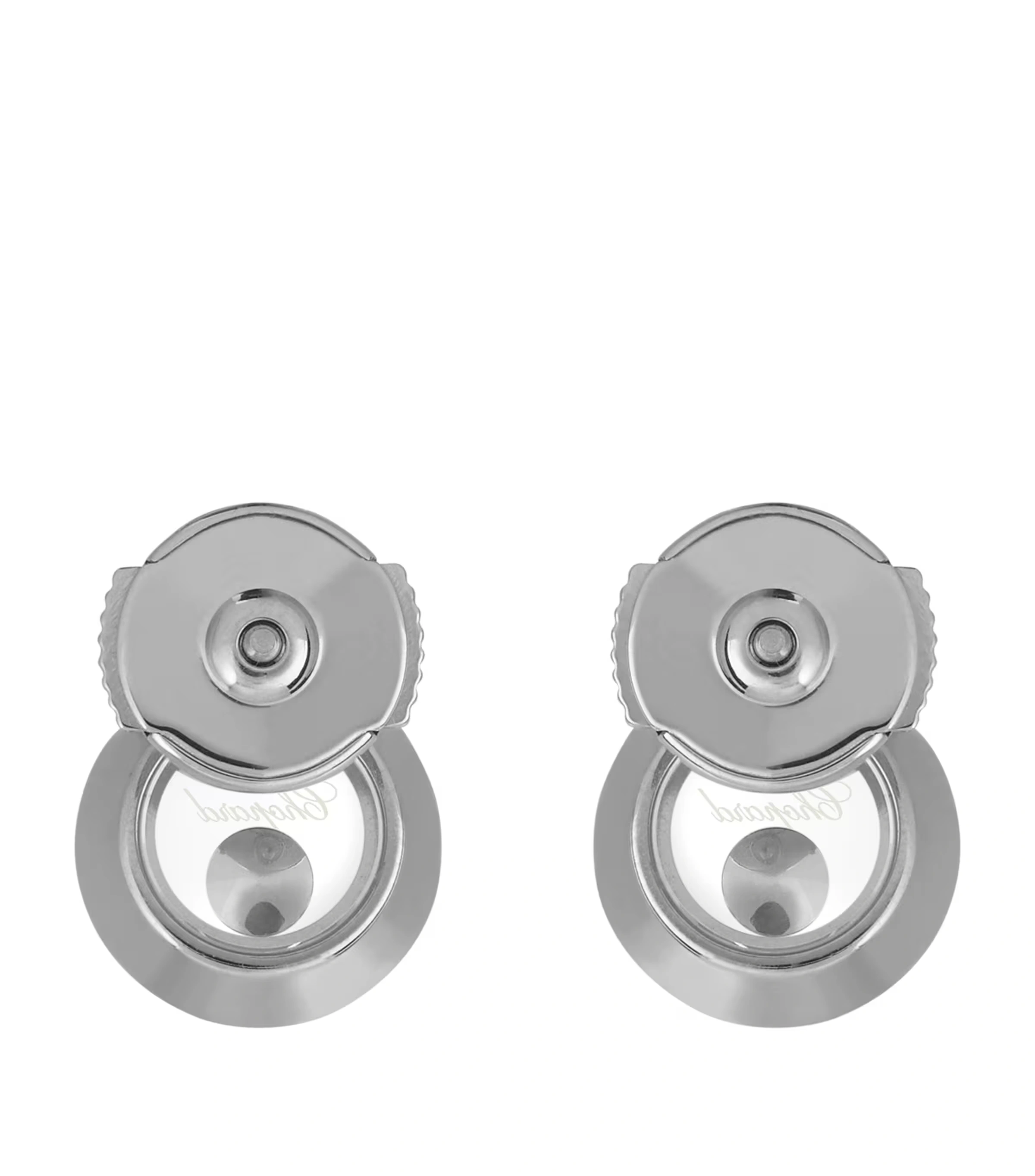 White Gold And Diamond Happy Diamonds Icons Earrings