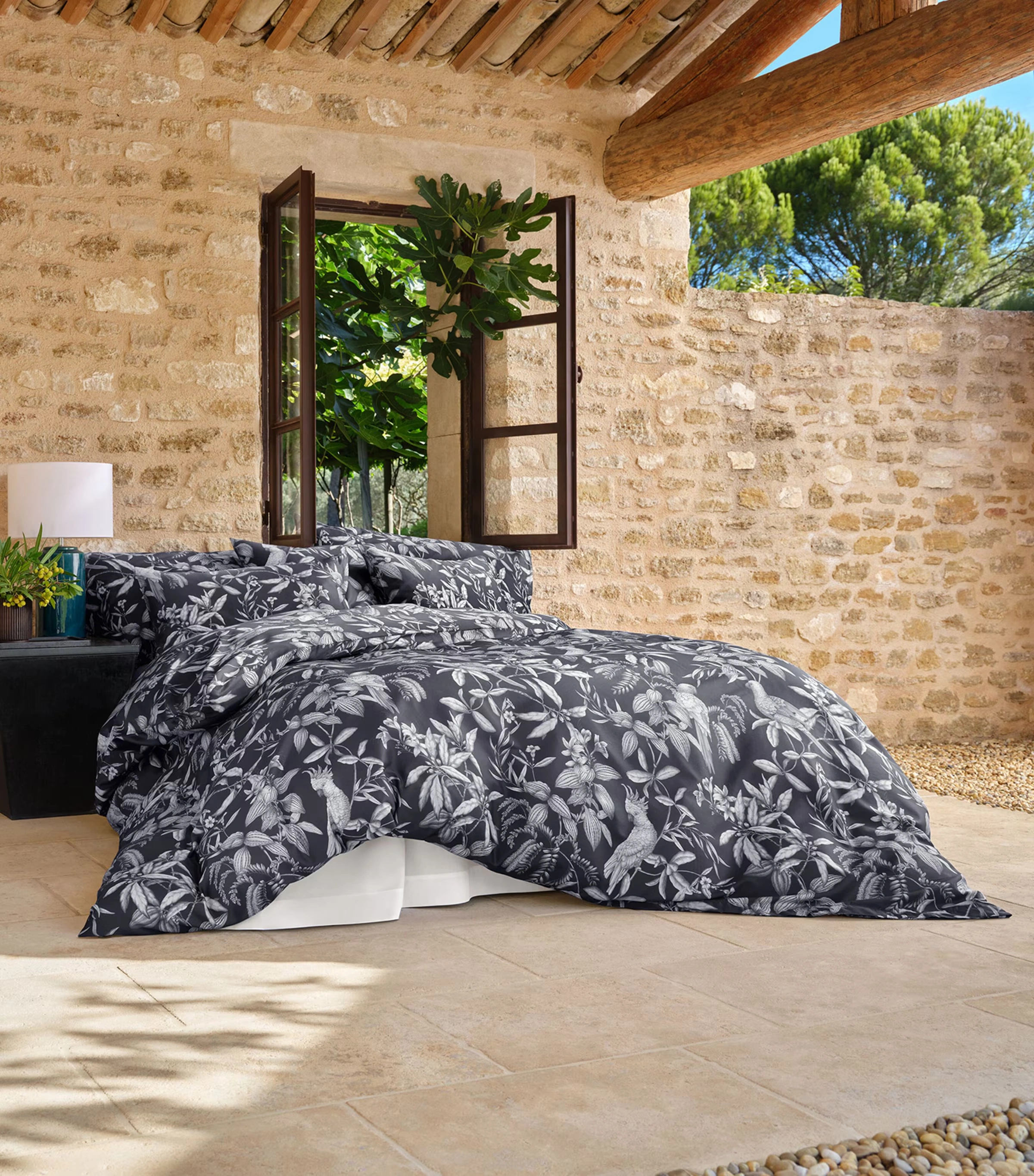 Cotton Sateen Calypso King Oxford Pillowcase (50cm x 90cm)