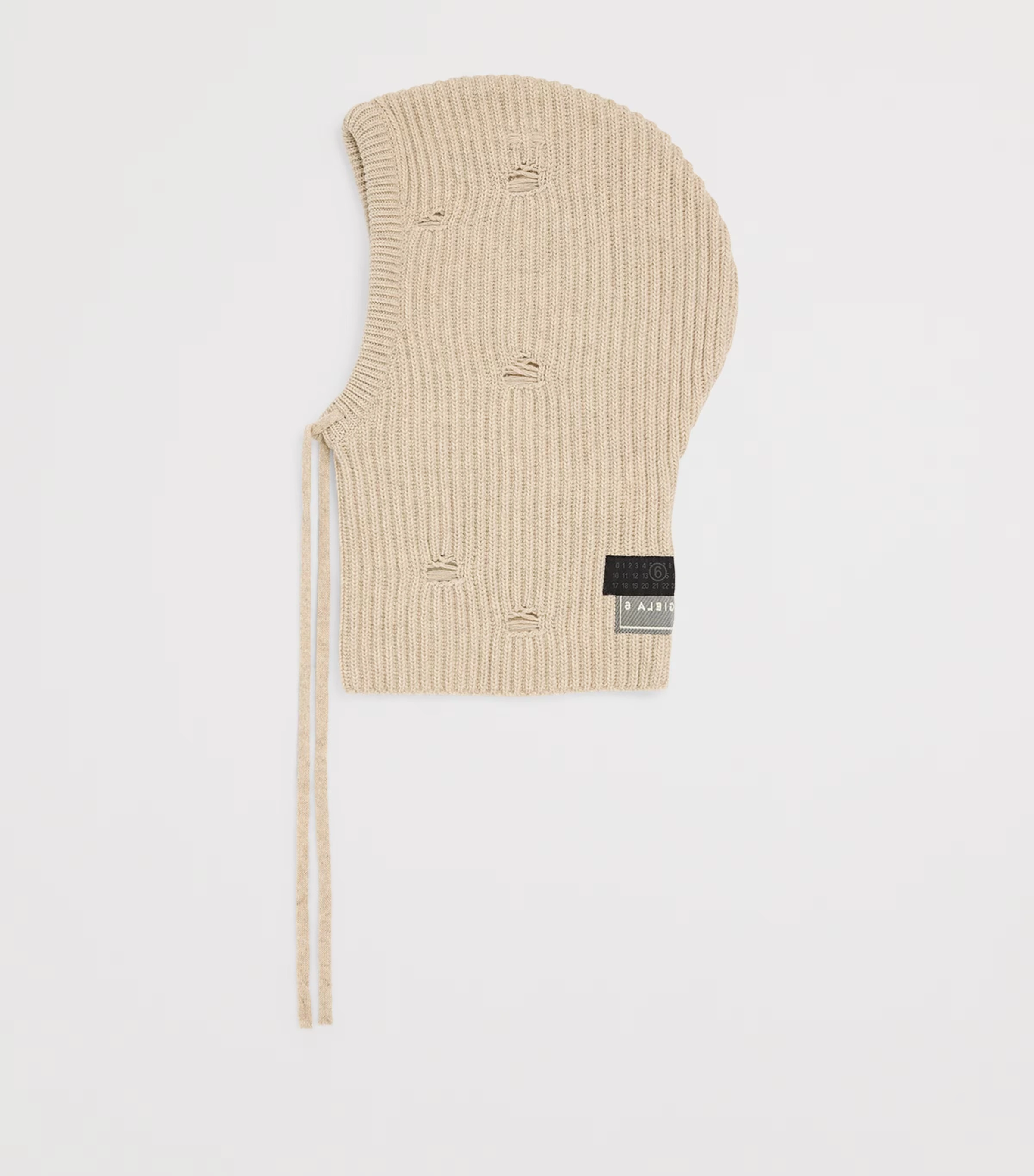 Wool-Blend Distressed Balaclava