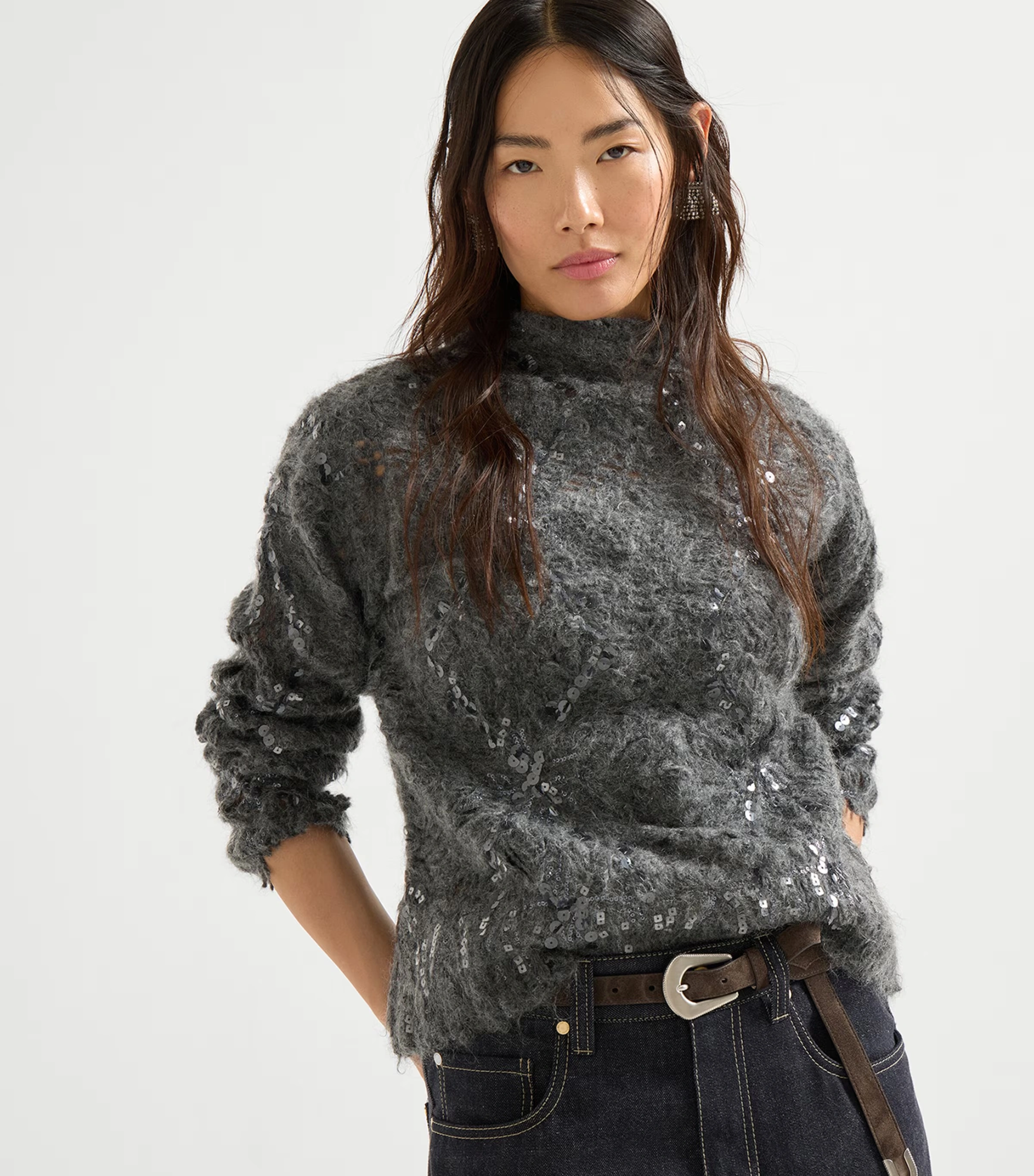 Mohair-Wool-Blend Embroidered Frosty Sweater 5 Mohair-Wool-Blend Embroidered Frosty Sweater