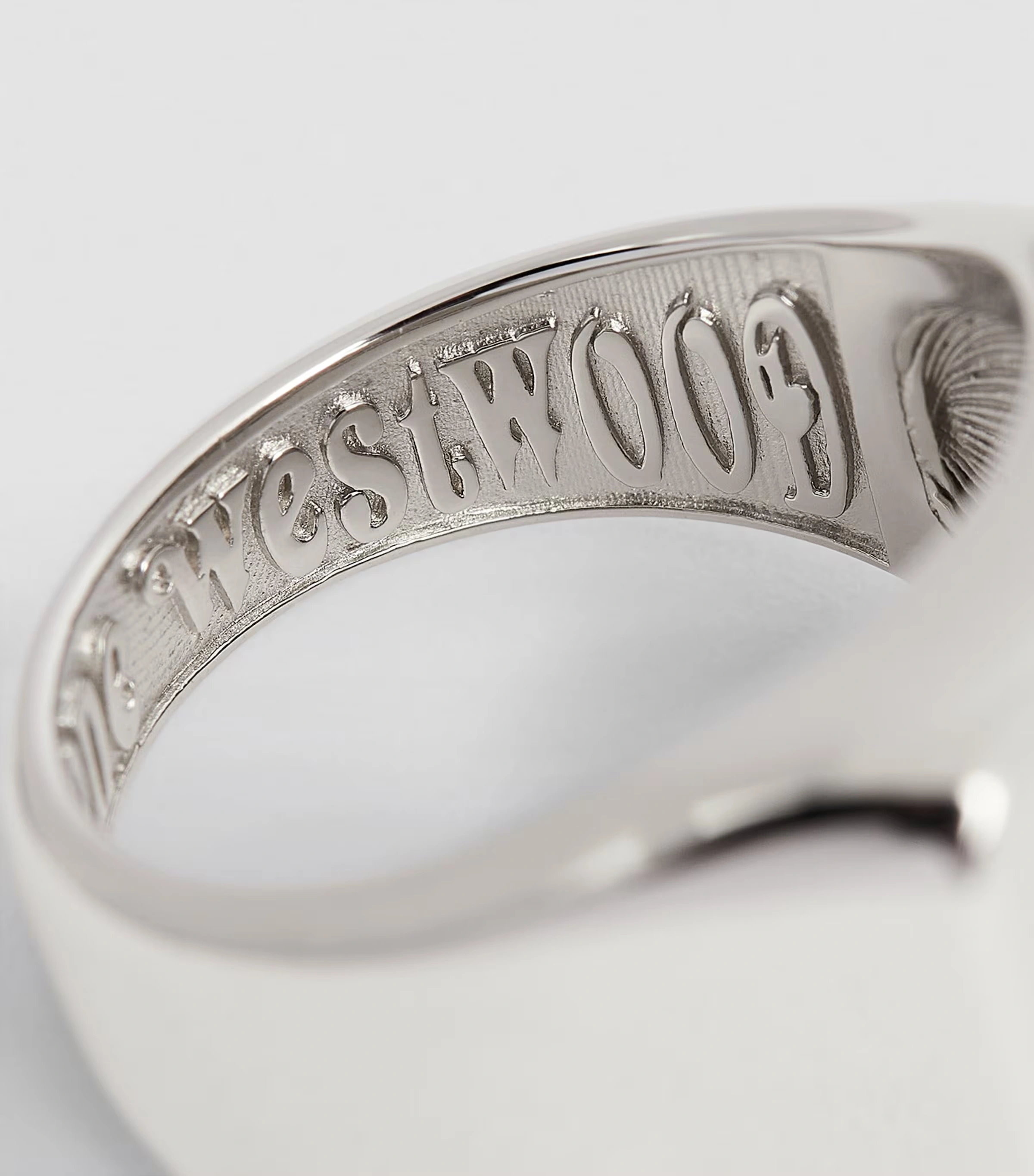 Sterling Silver and Crystal Carlo Orb Signet Ring