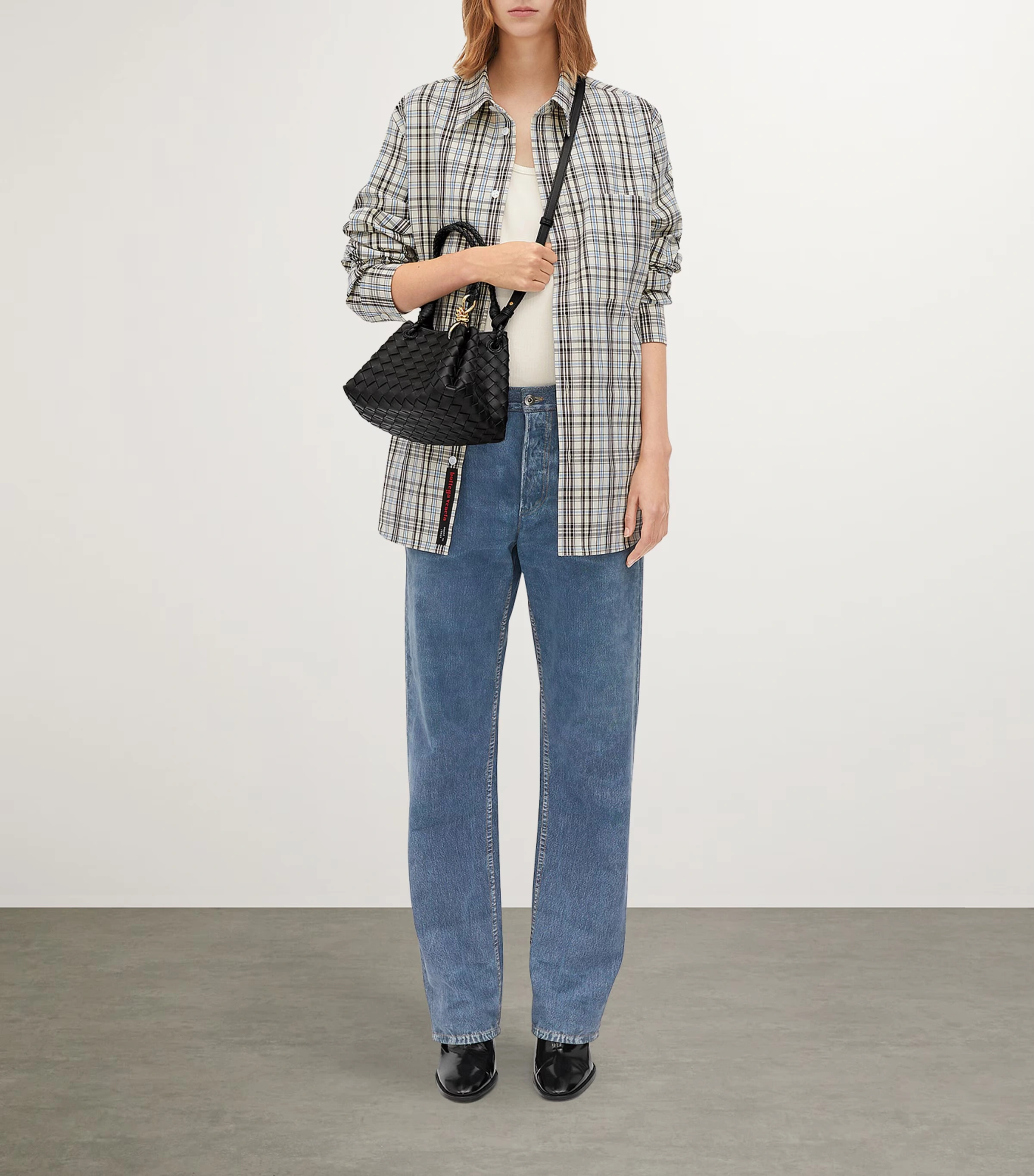 Small Leather Parachute Shoulder Bag