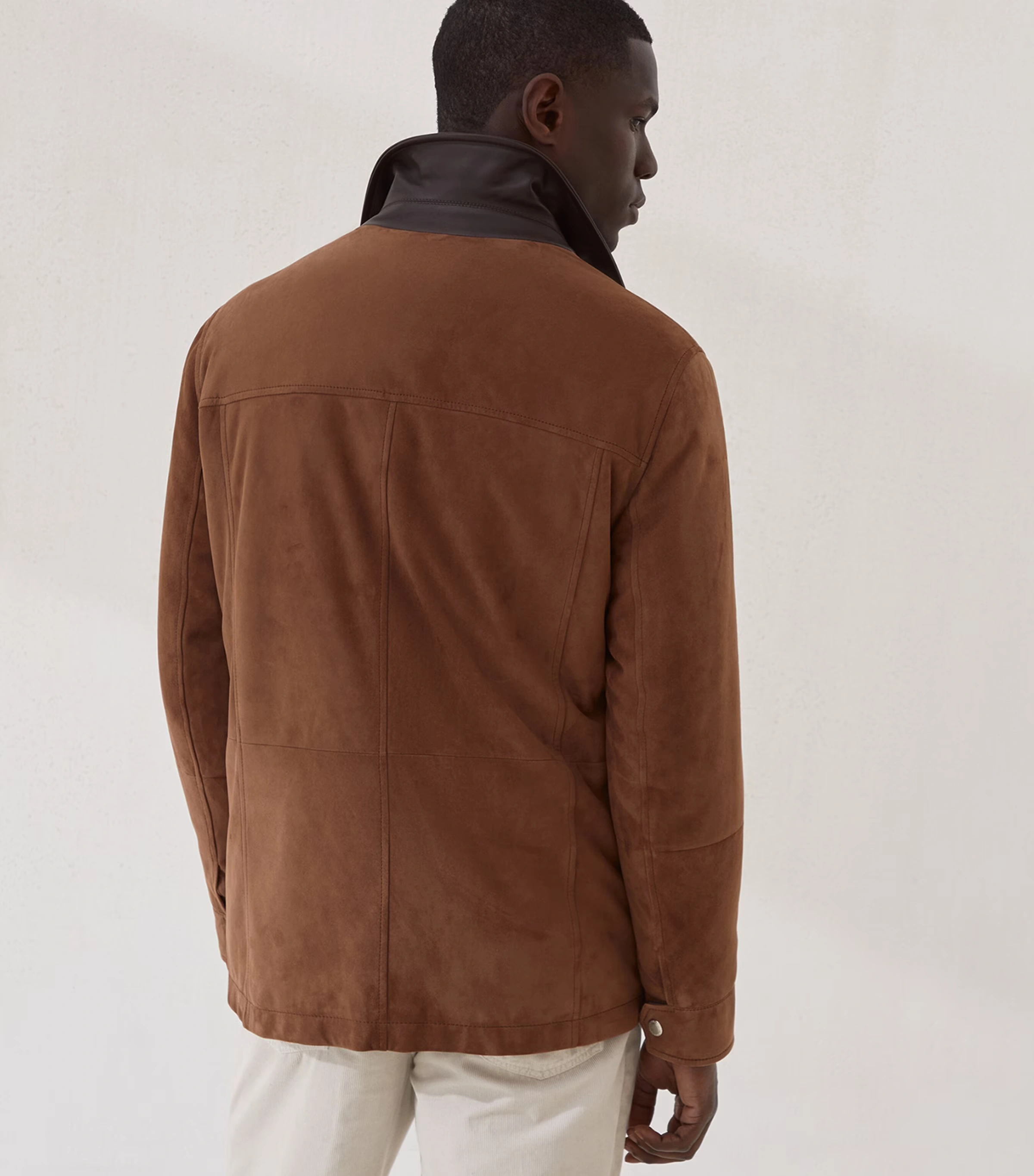 Suede Leather Padded Jacket 3 Suede Leather Padded Jacket