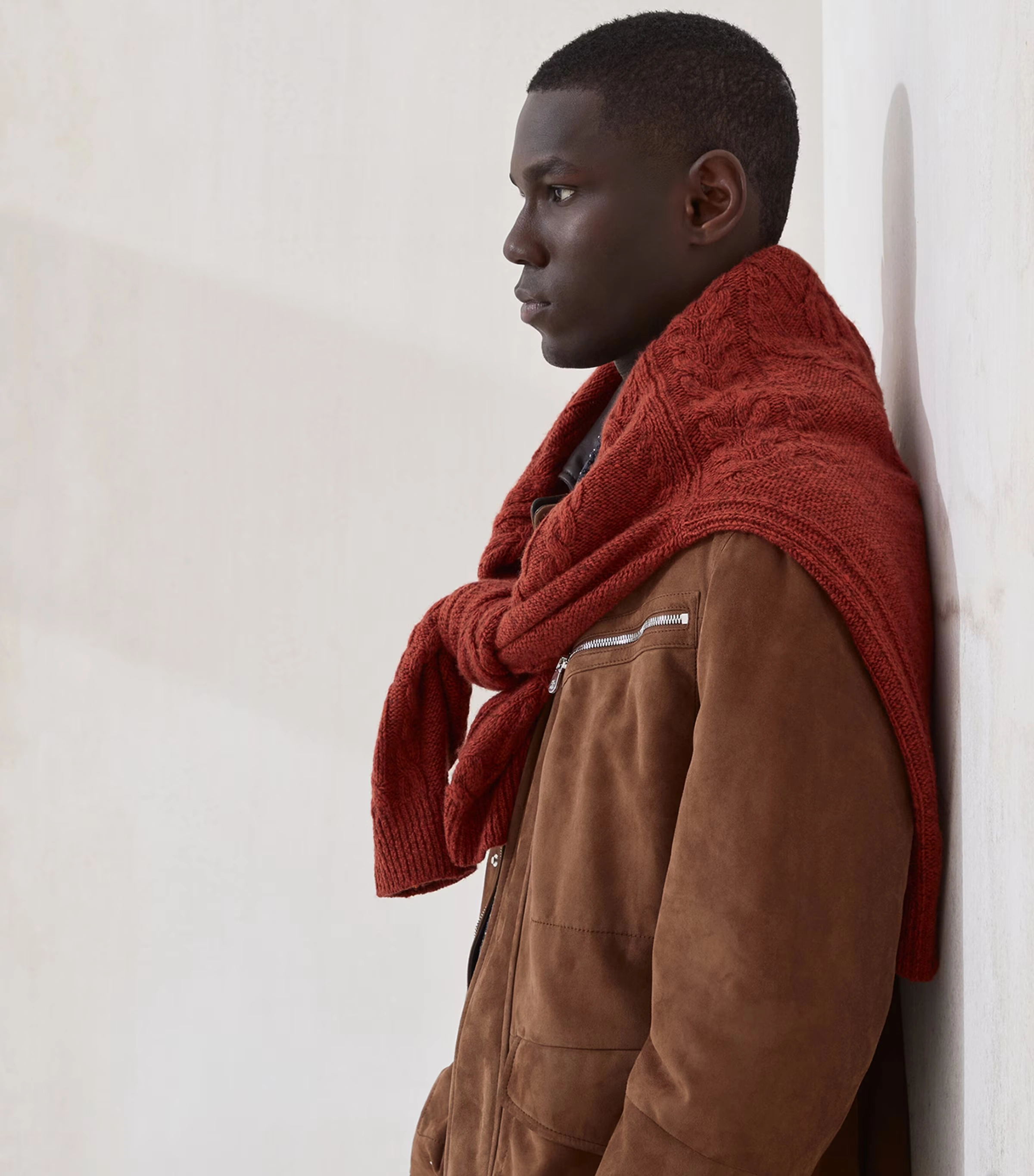 Suede Leather Padded Jacket 6 Suede Leather Padded Jacket