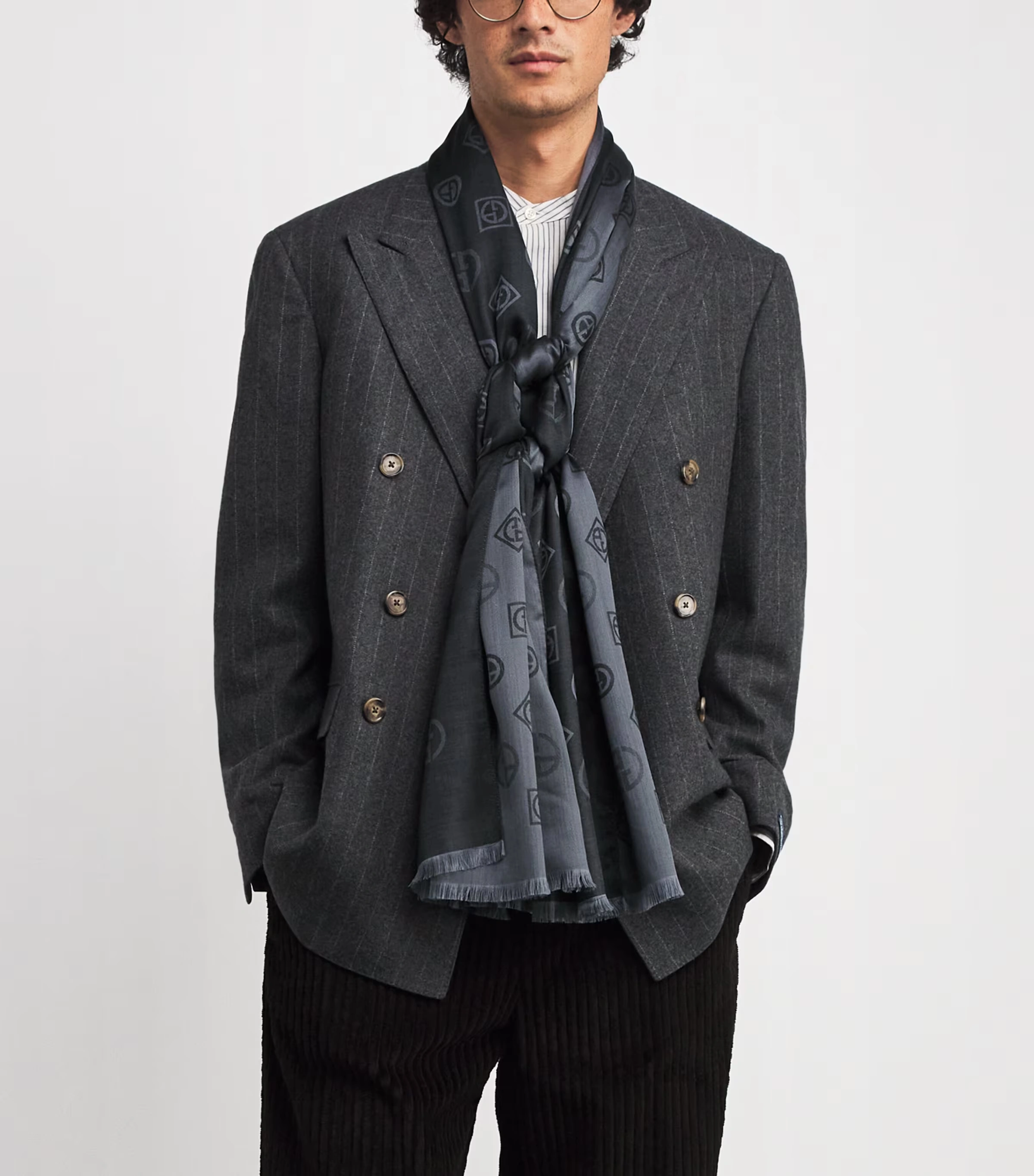 Silk Jacquard Stole Scarf