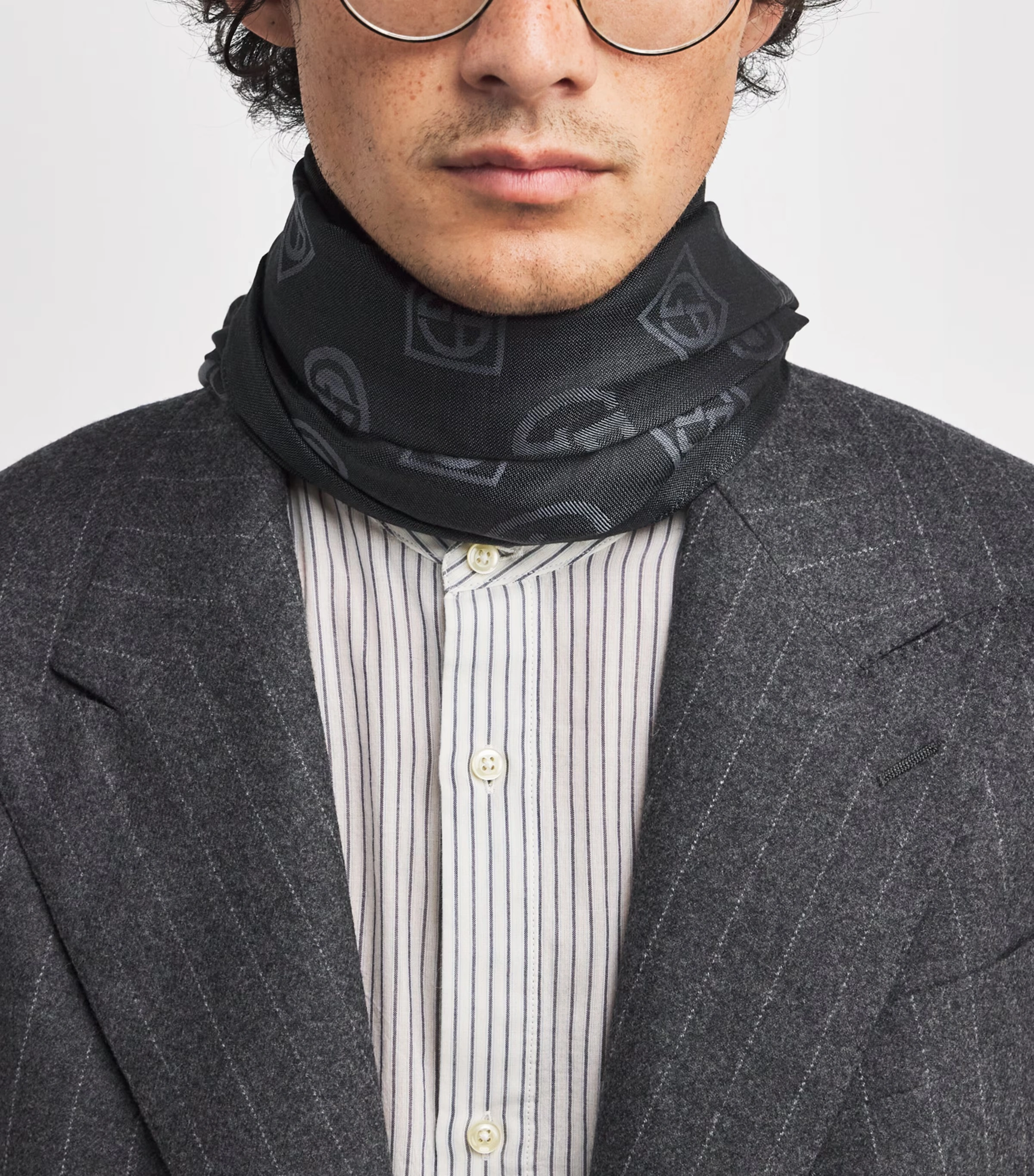 Silk Jacquard Stole Scarf