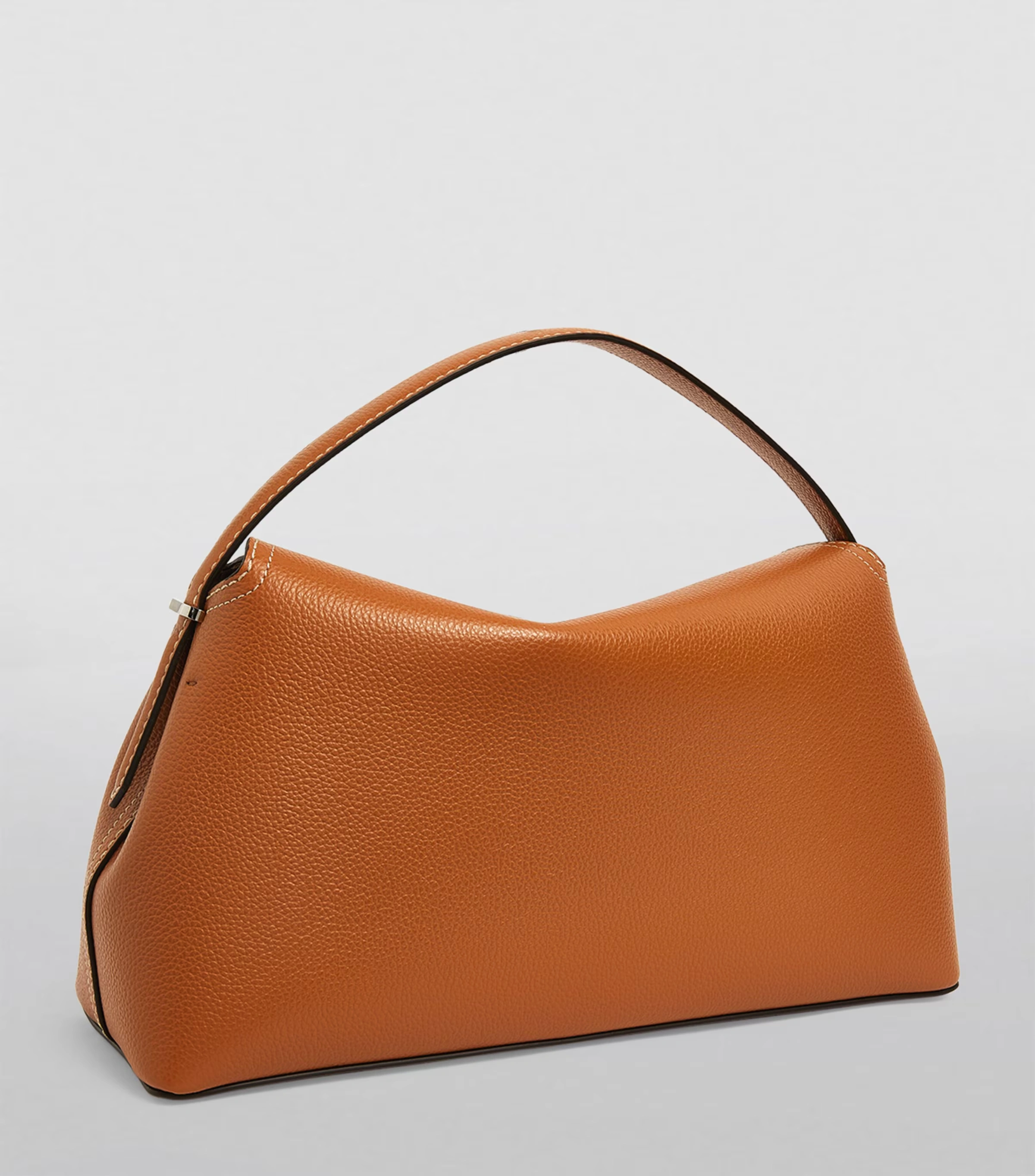Leather T-Lock Top-Handle Bag