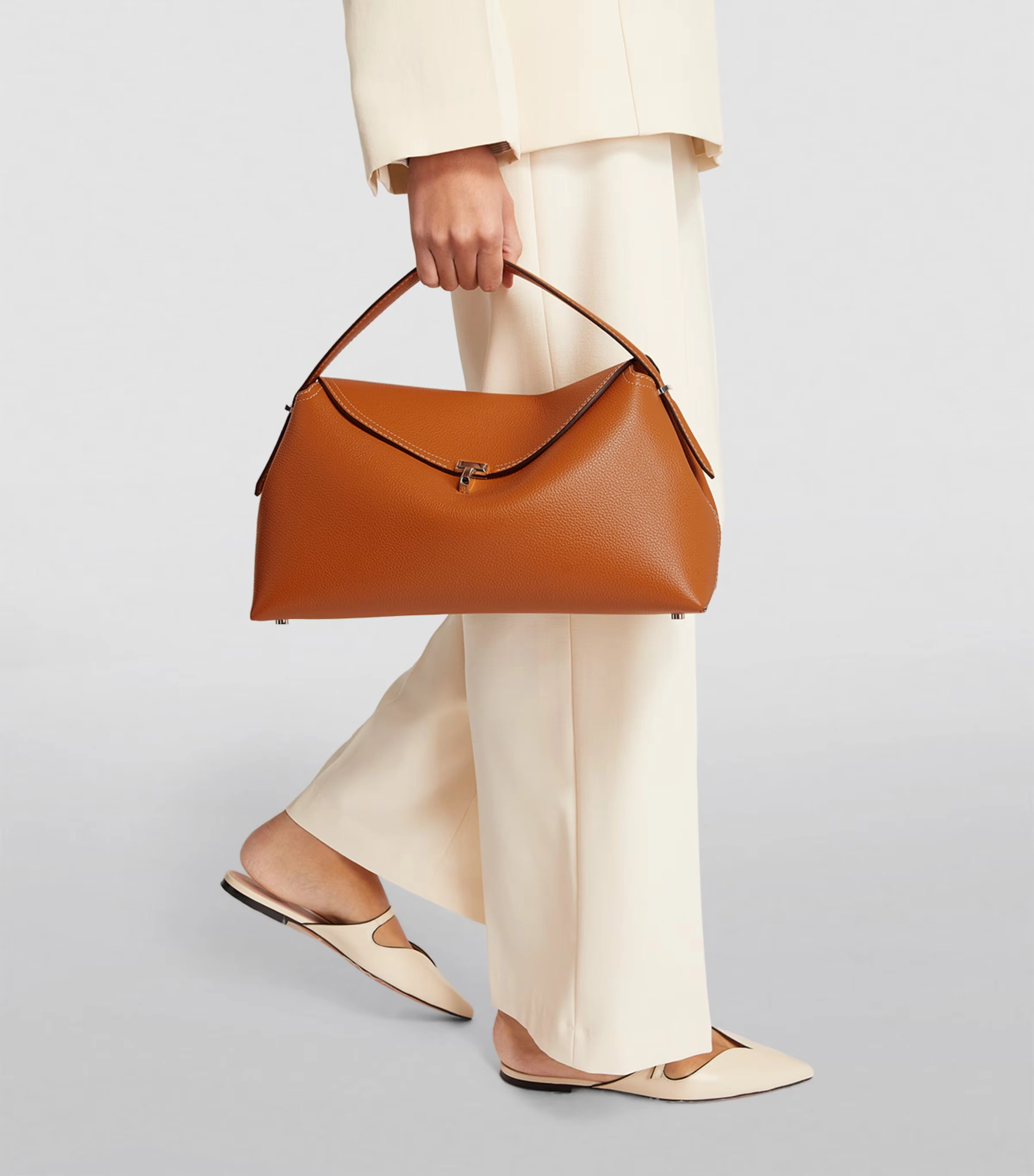 Leather T-Lock Top-Handle Bag 5 Leather T-Lock Top-Handle Bag