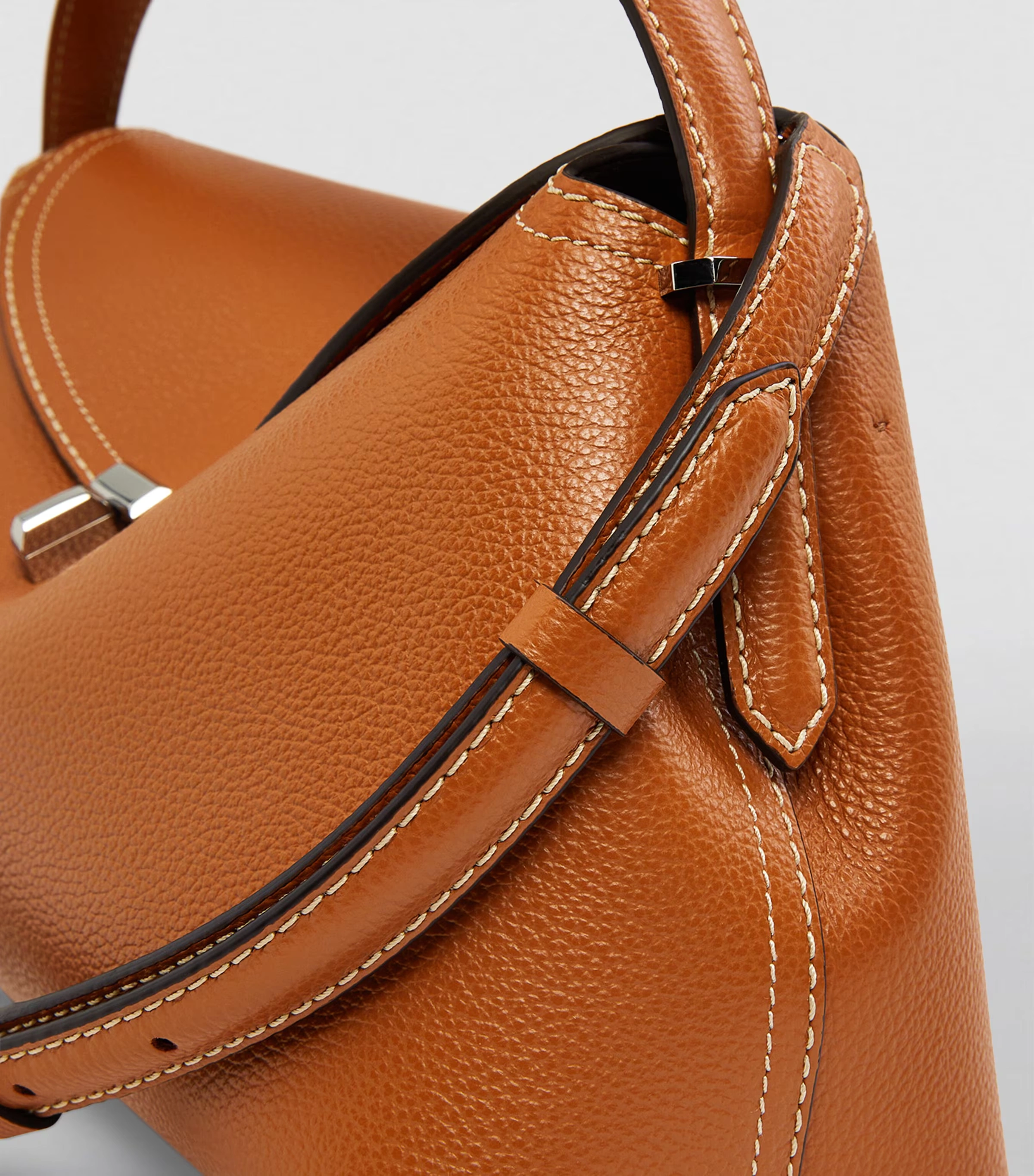 Leather T-Lock Top-Handle Bag 6 Leather T-Lock Top-Handle Bag