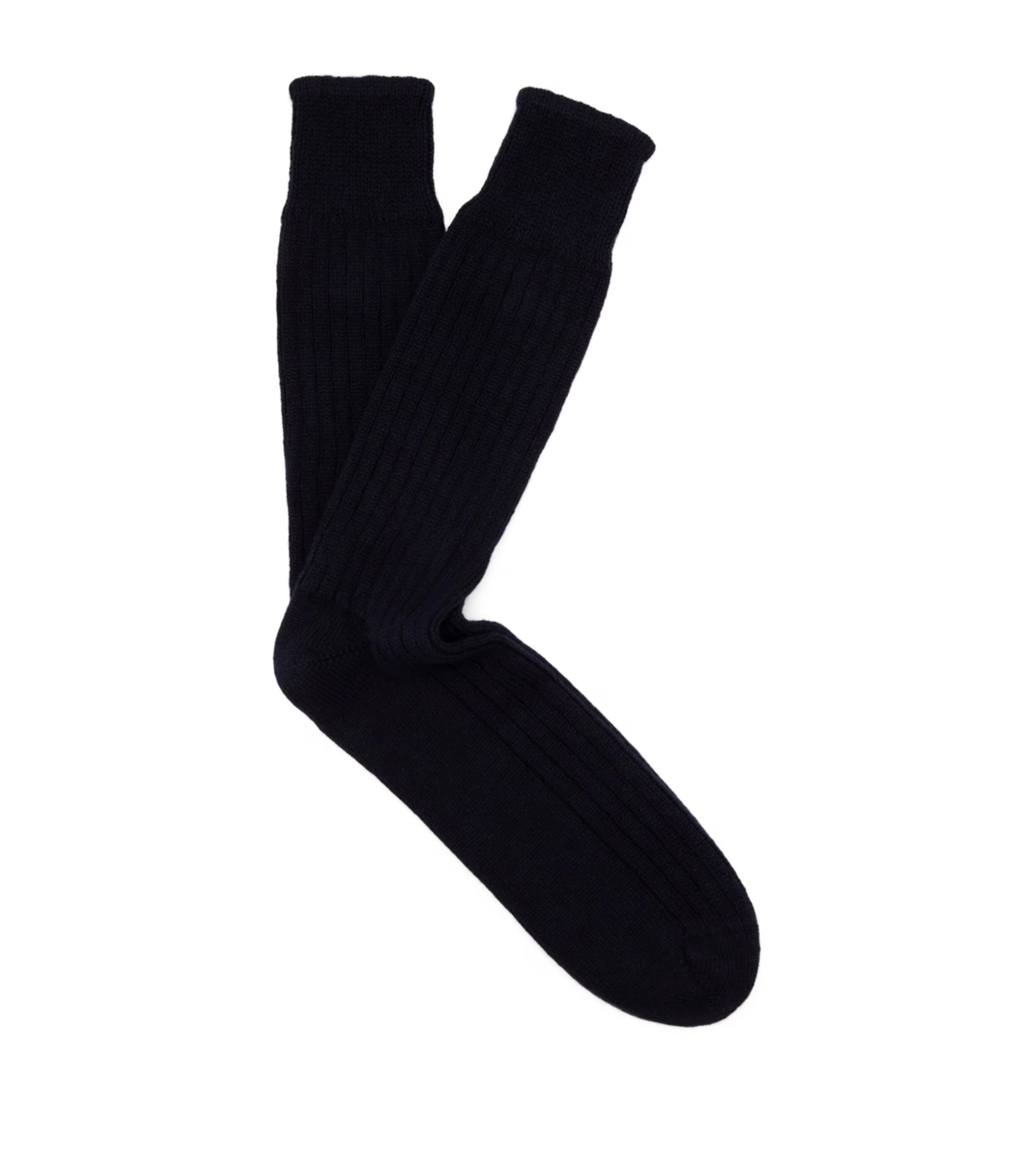 Cotton-Cashmere Ribbed Socks
