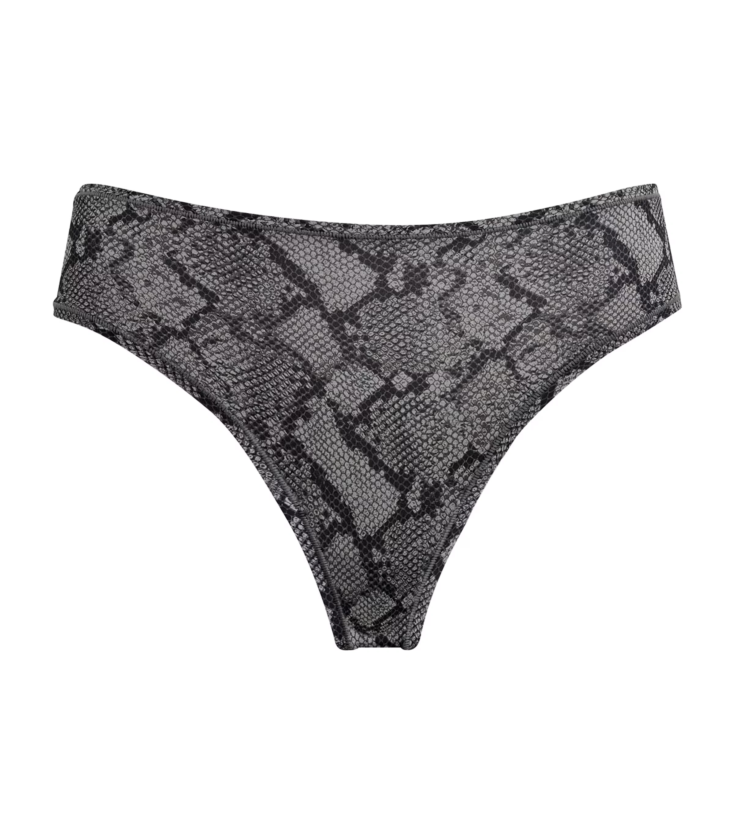 Fits Everybody Snakeskin Print Thong