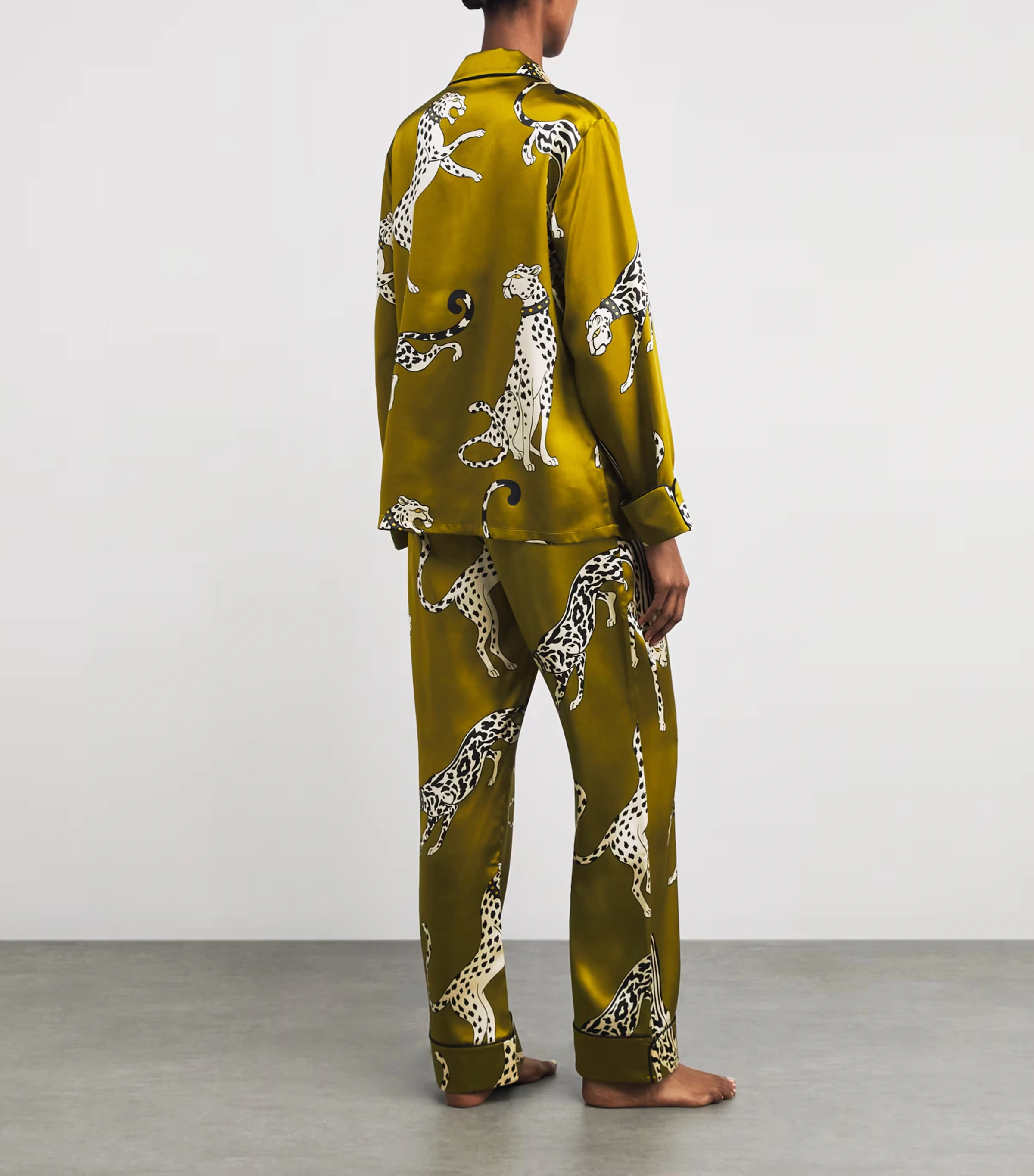 Silk Cheetah Lila Pyjama Set 3 Silk Cheetah Lila Pyjama Set