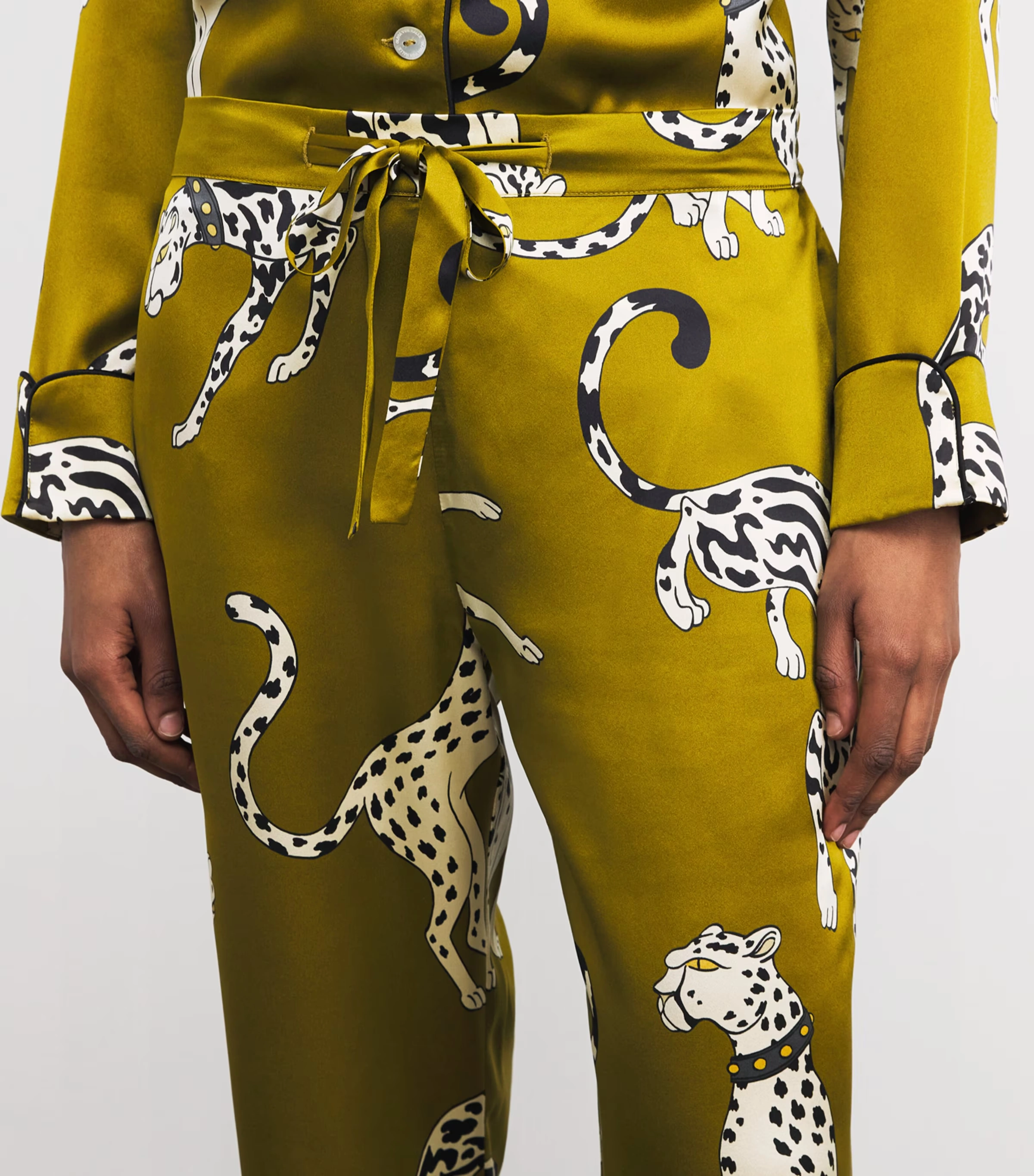 Silk Cheetah Lila Pyjama Set 4 Silk Cheetah Lila Pyjama Set