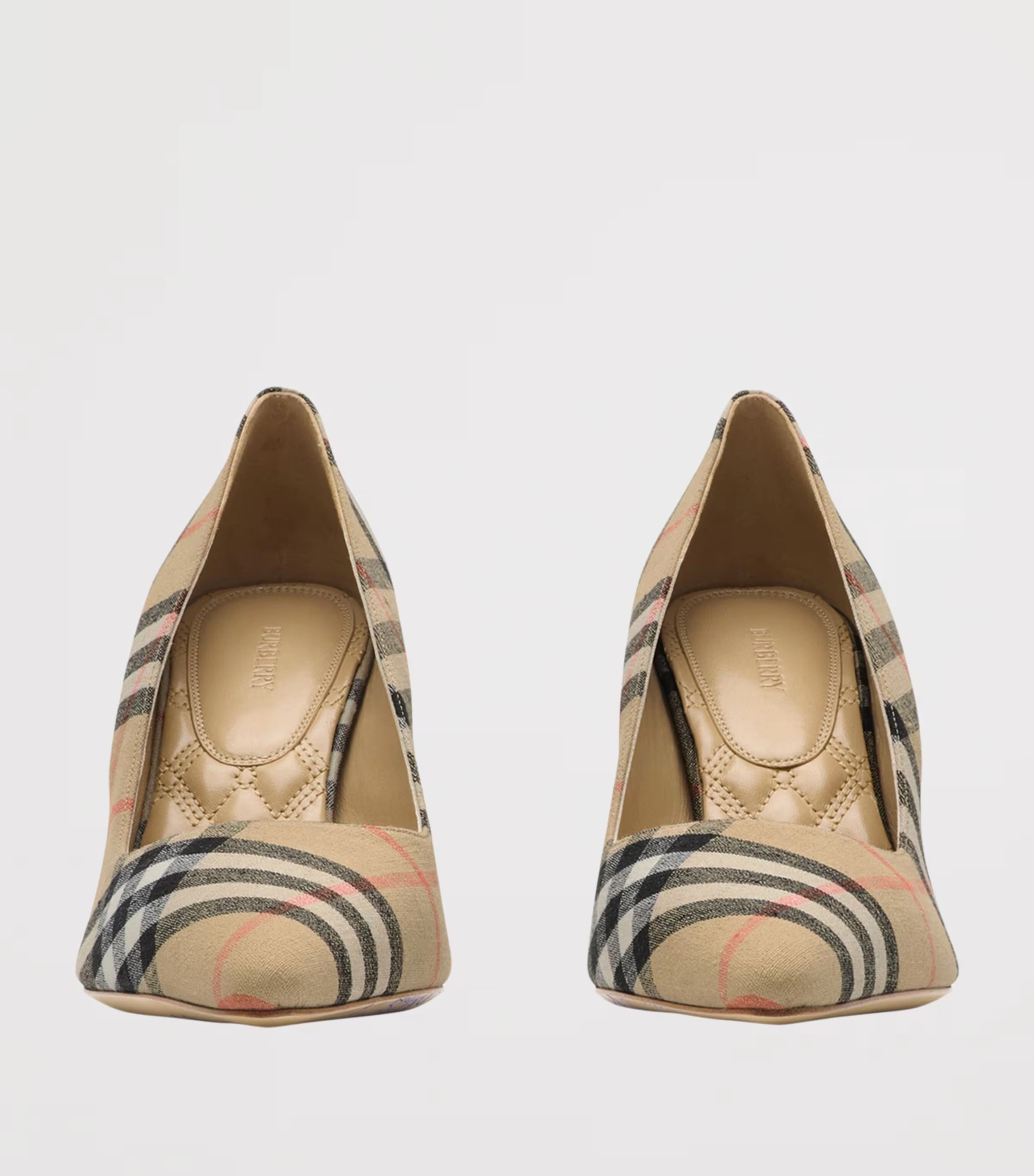 Linen Check Dame Pumps 90