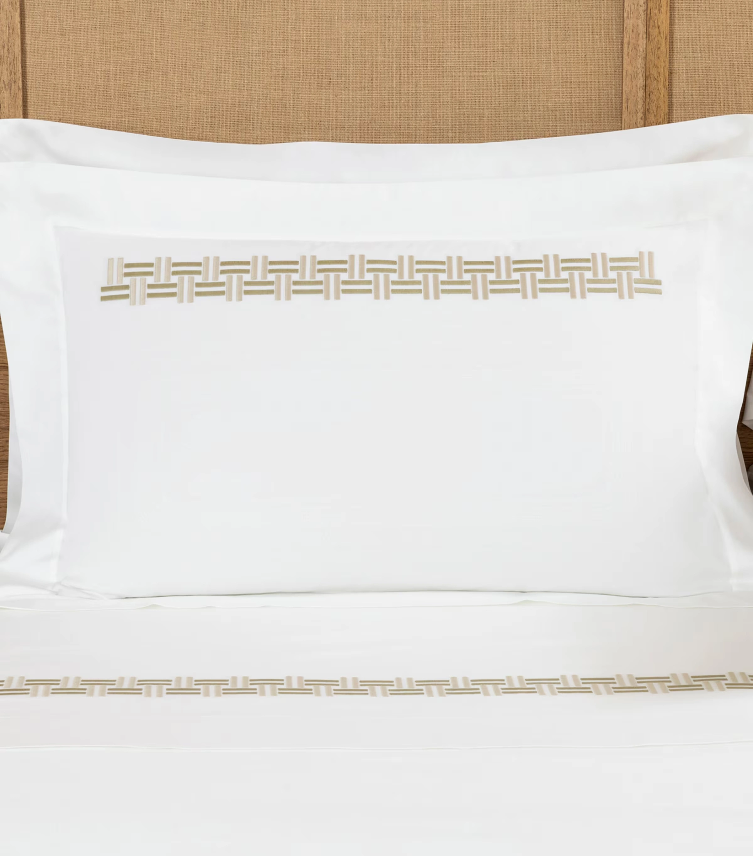 Basket Weave Oxford Pillow Sham (50cm x 70cm)