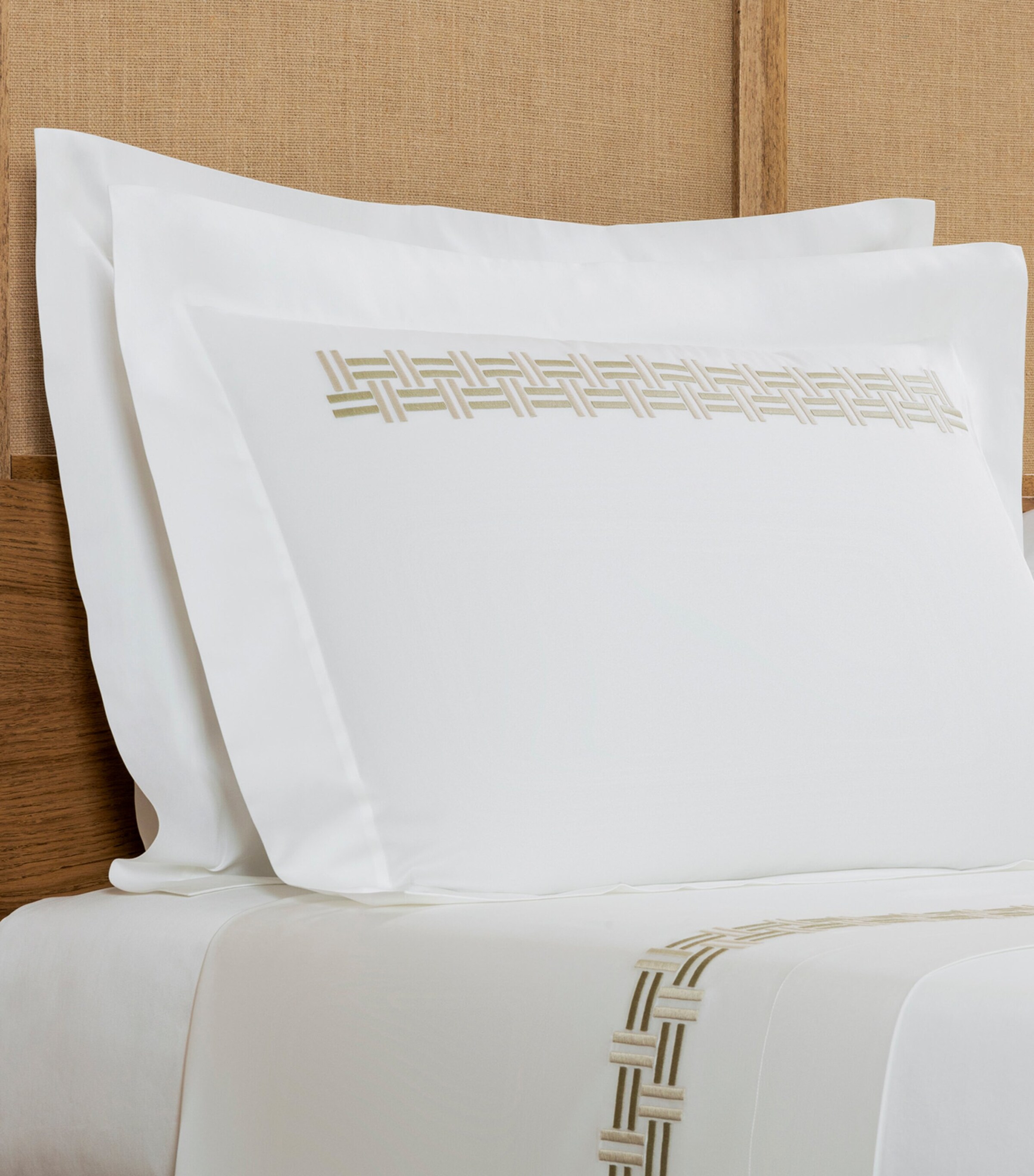 Basket Weave Oxford Pillow Sham (50cm x 70cm)