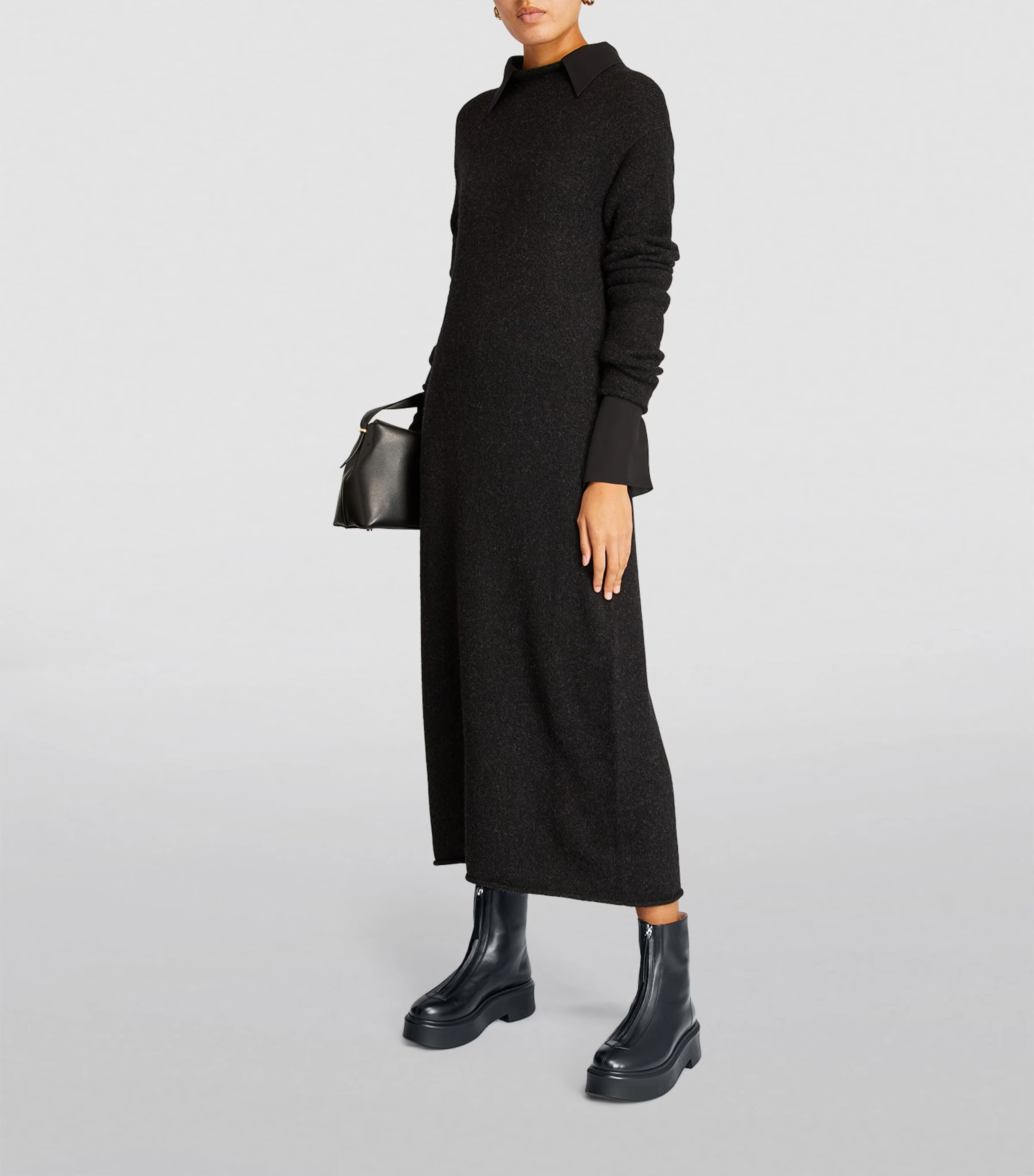 Zipped Leather Ankle Boots 50