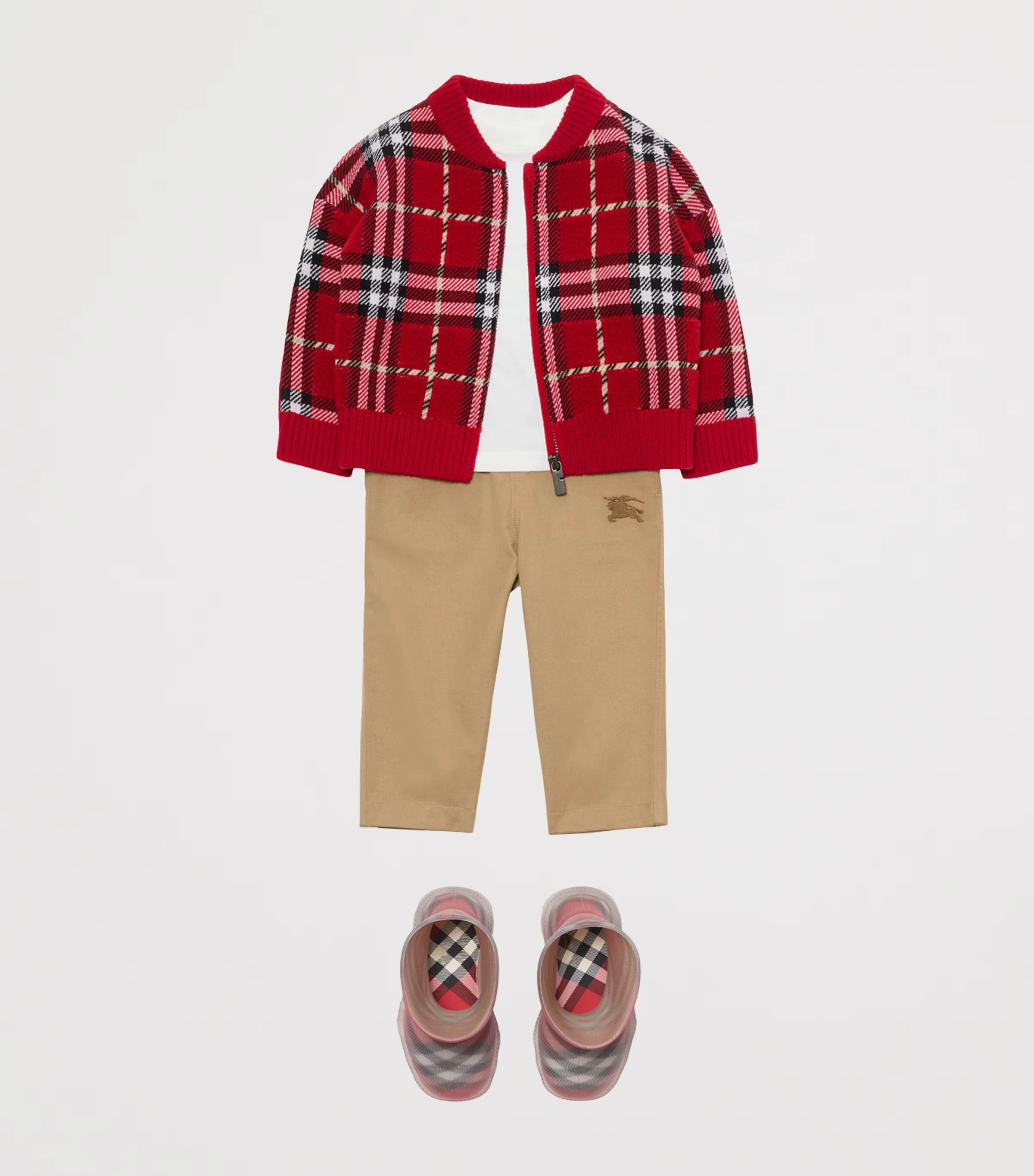 Wool Check Bomber Jacket (6-24 Months)