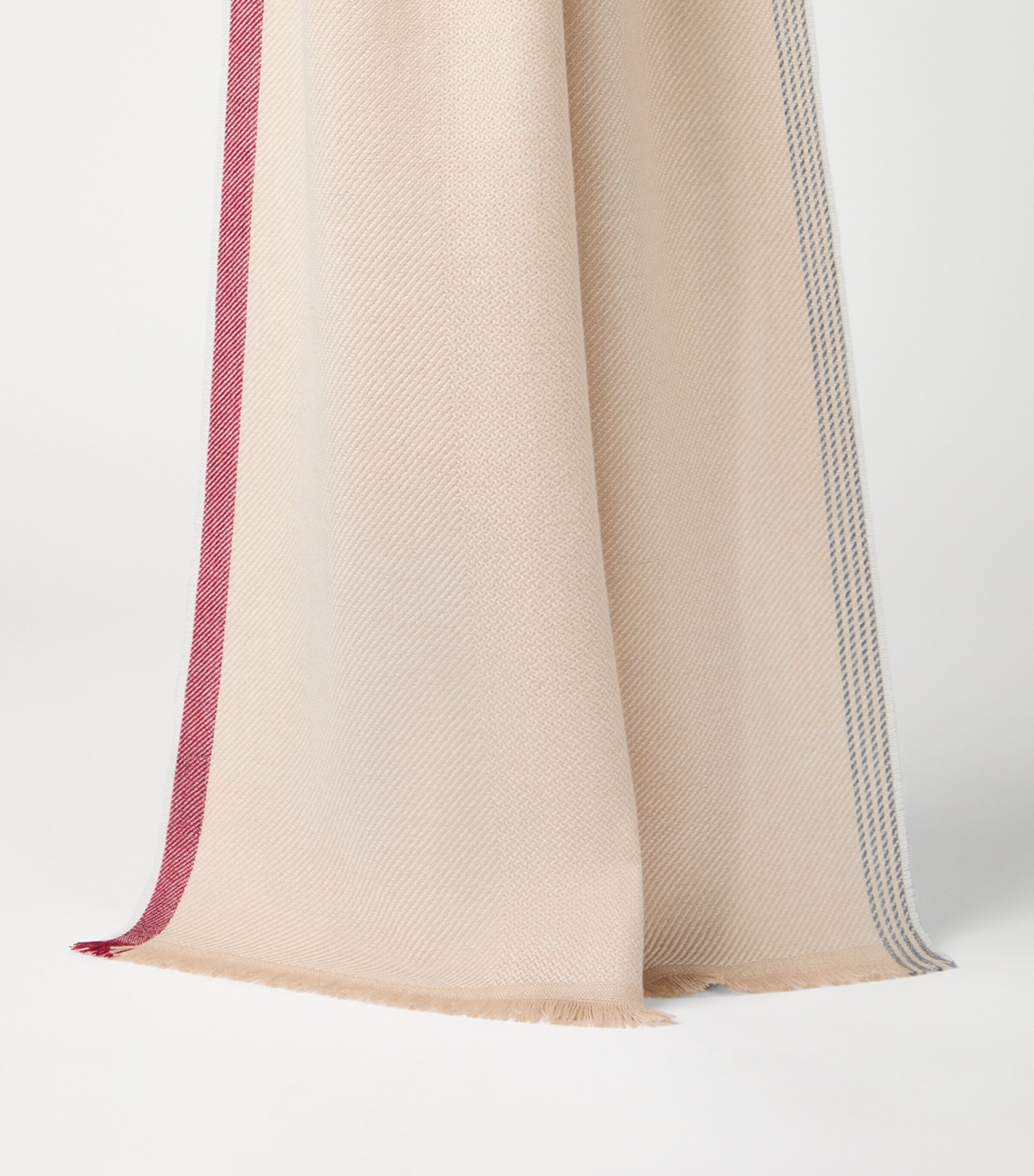 Wool-Cashmere Diagonal Scarf