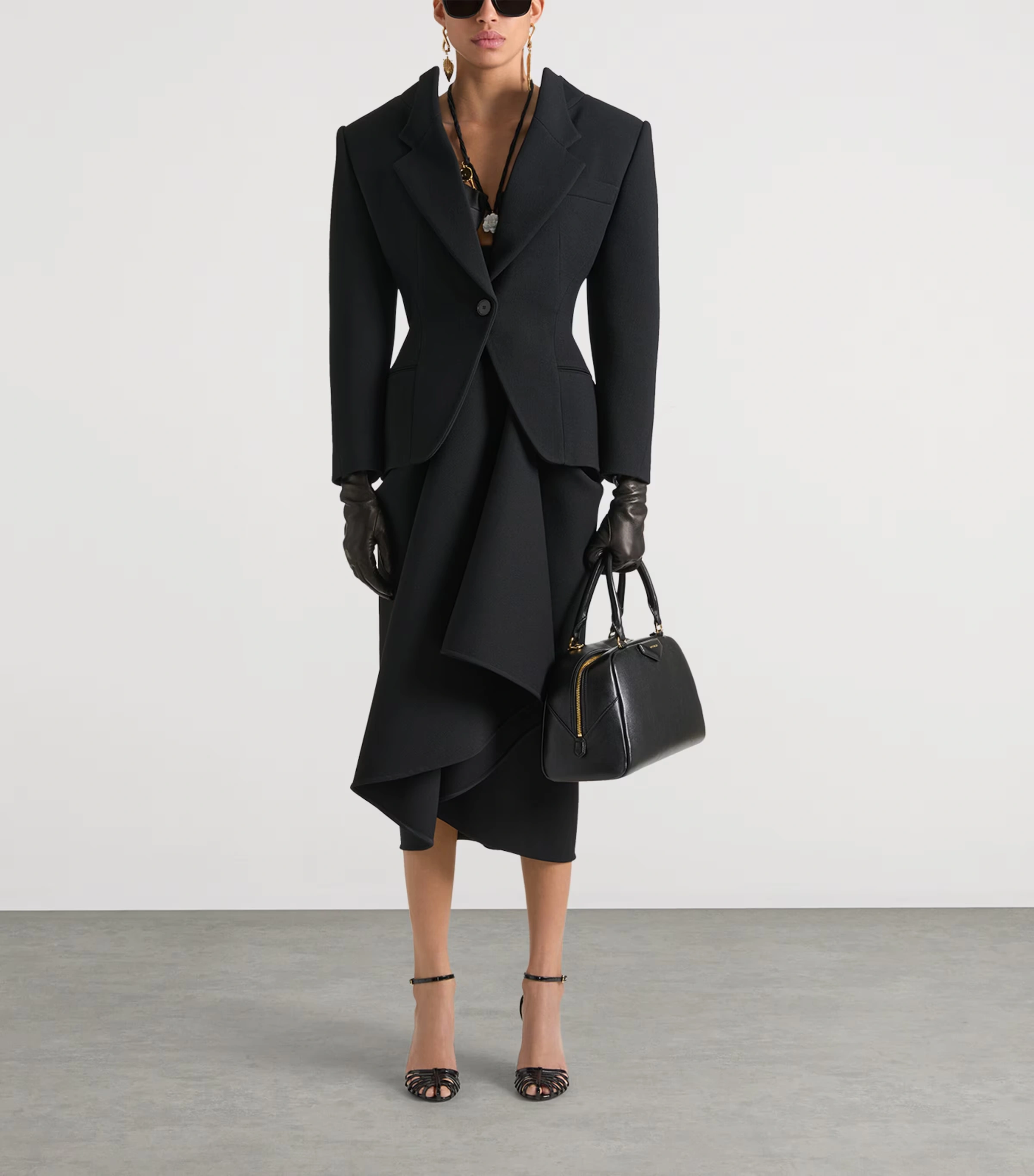 Wool-Blend Open-Back Blazer 3 Wool-Blend Open-Back Blazer