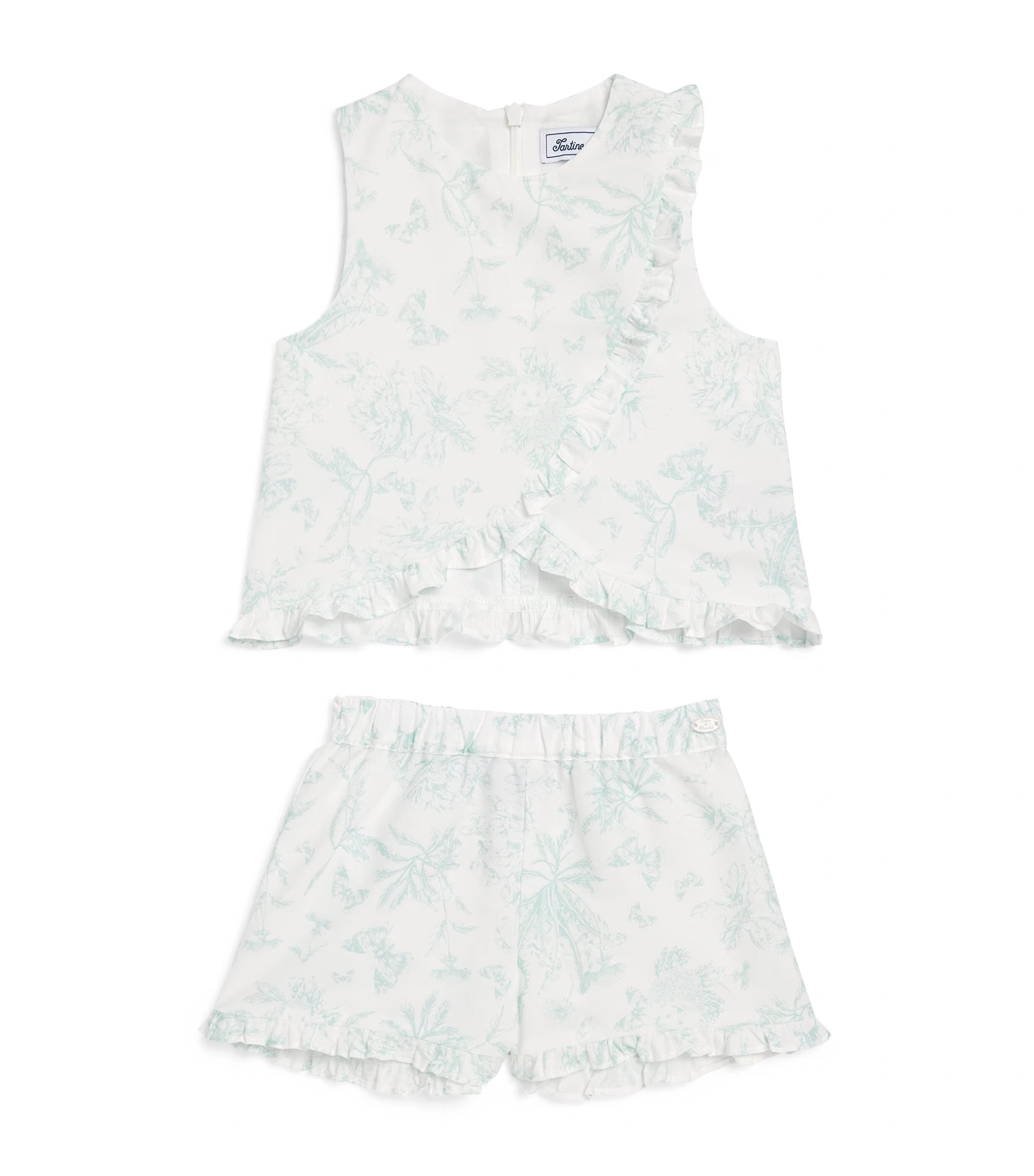 Toile Print Top and Shorts Set (3 Months – 4 Years)
