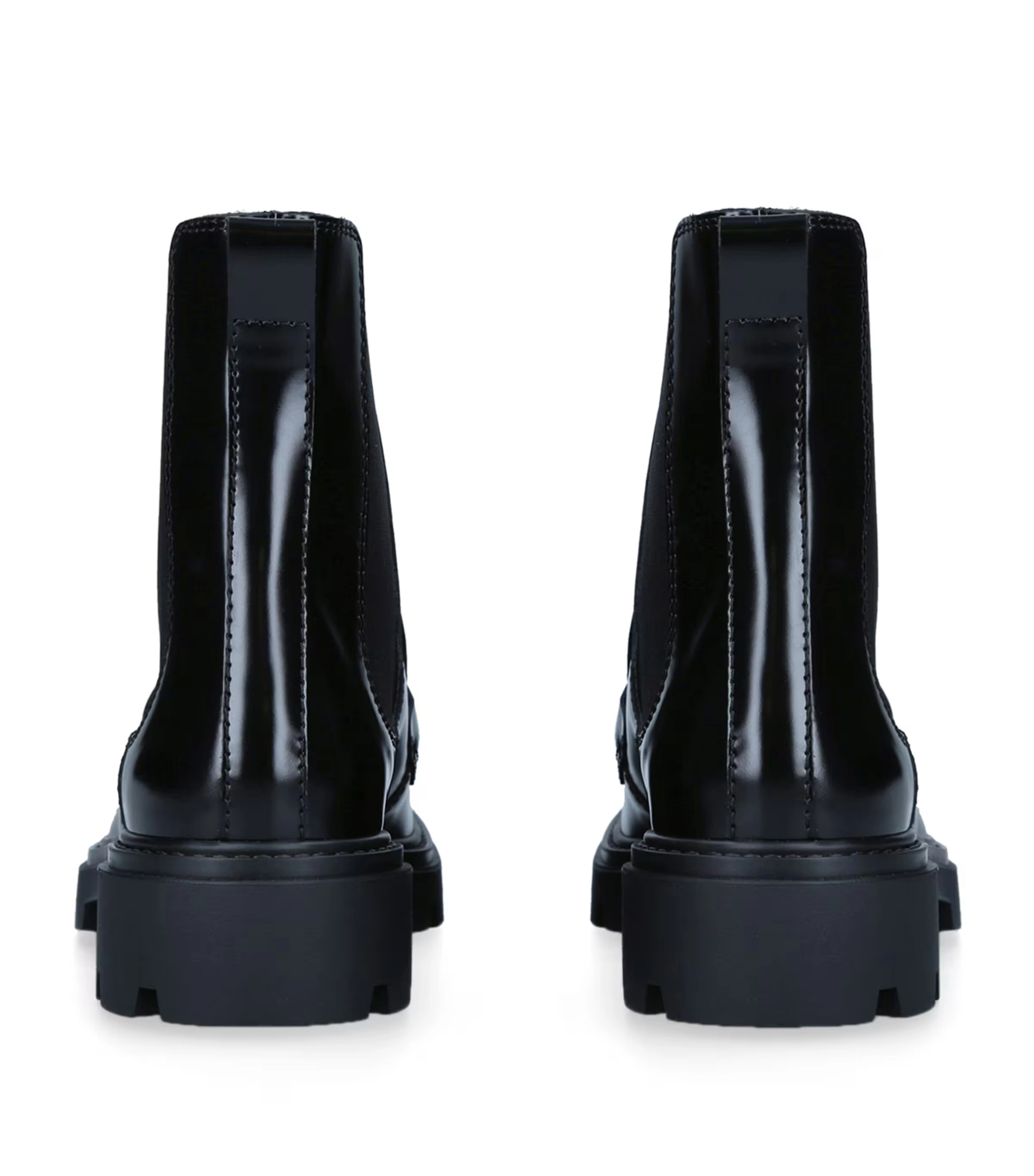 Leather Gomma Pesante Boots