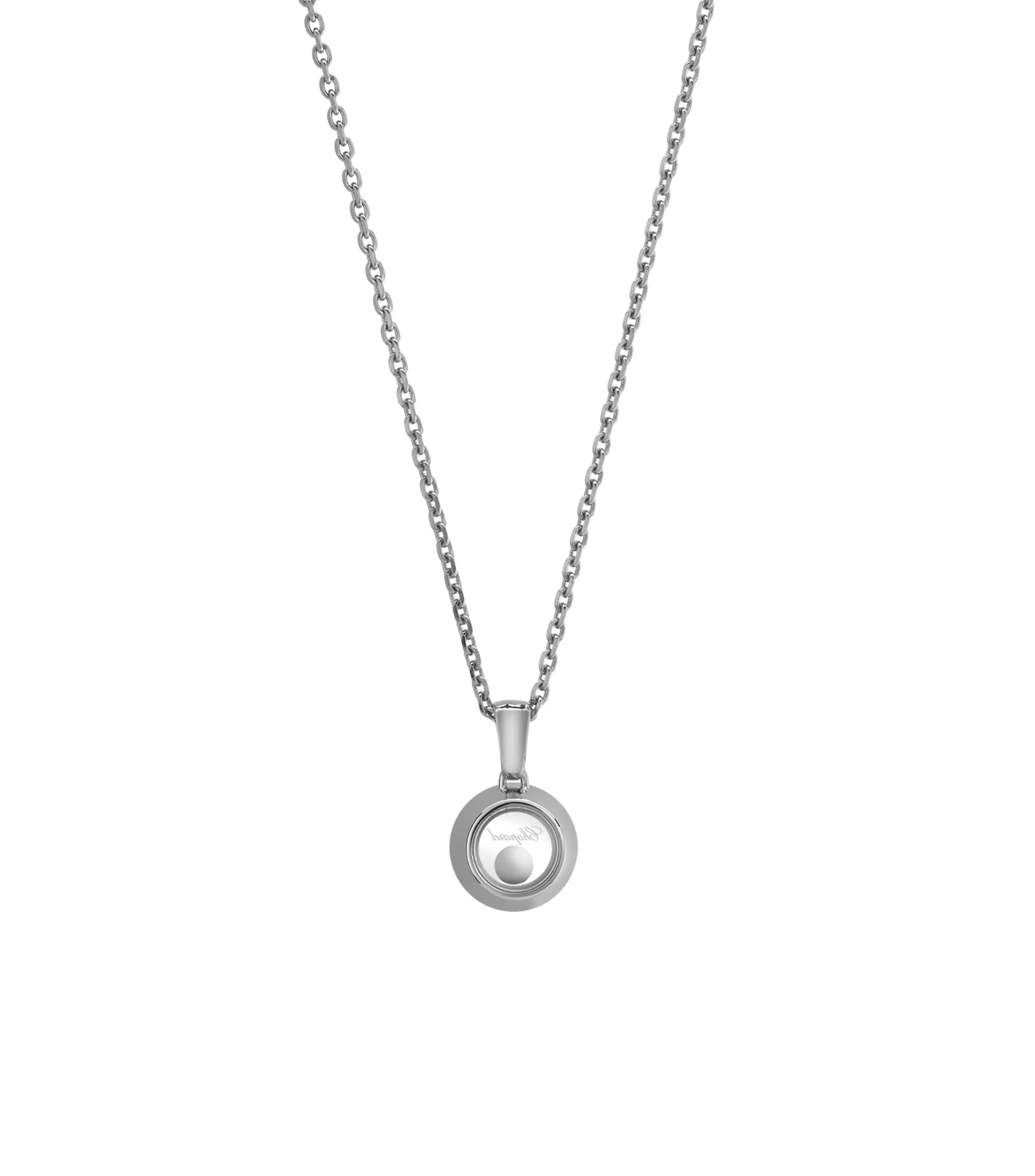 White Gold and Diamond Happy Diamonds Icons Pendant Necklace