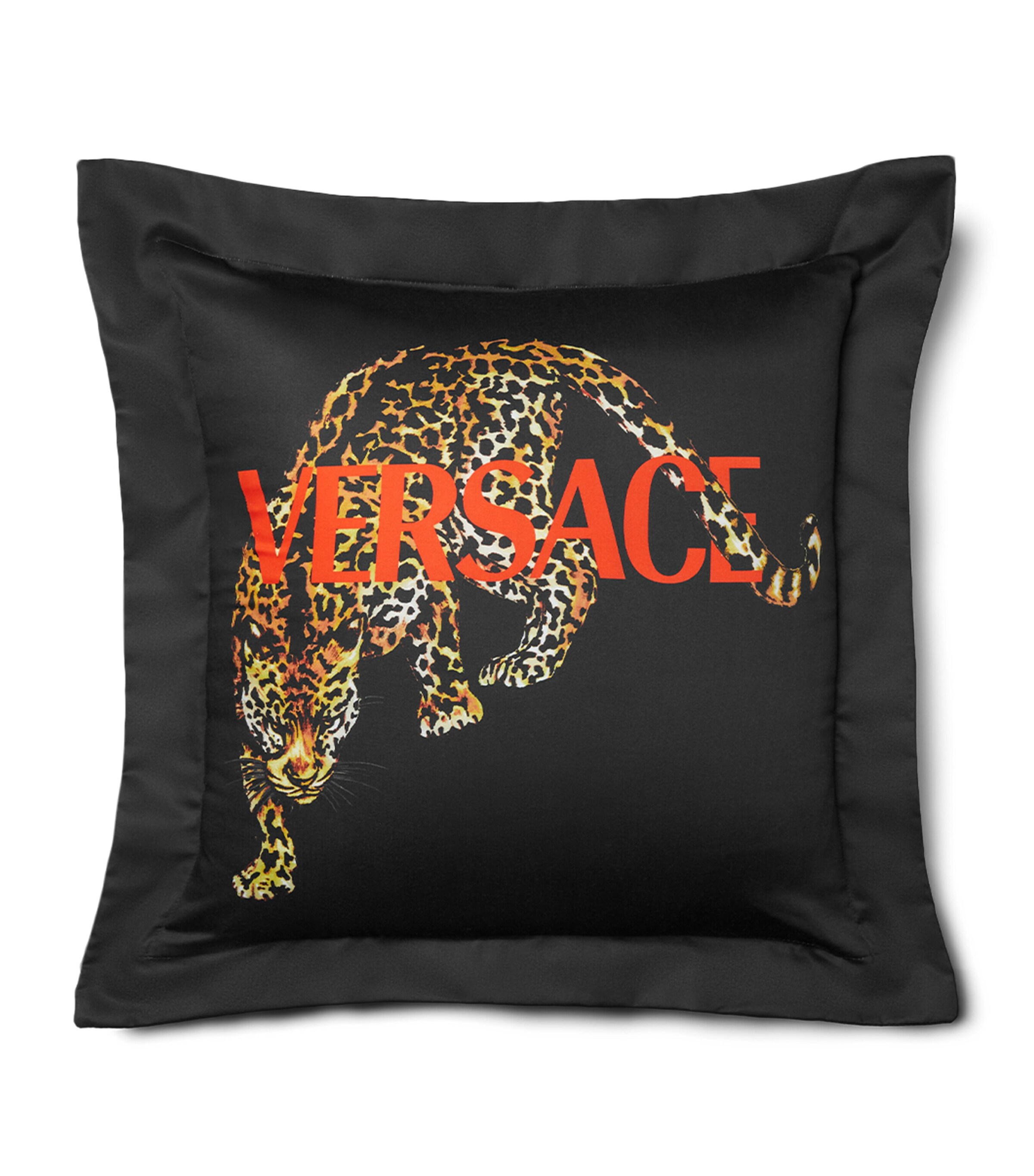 Cotton-Satin Wild Cats Cushion (60cm x 60cm)