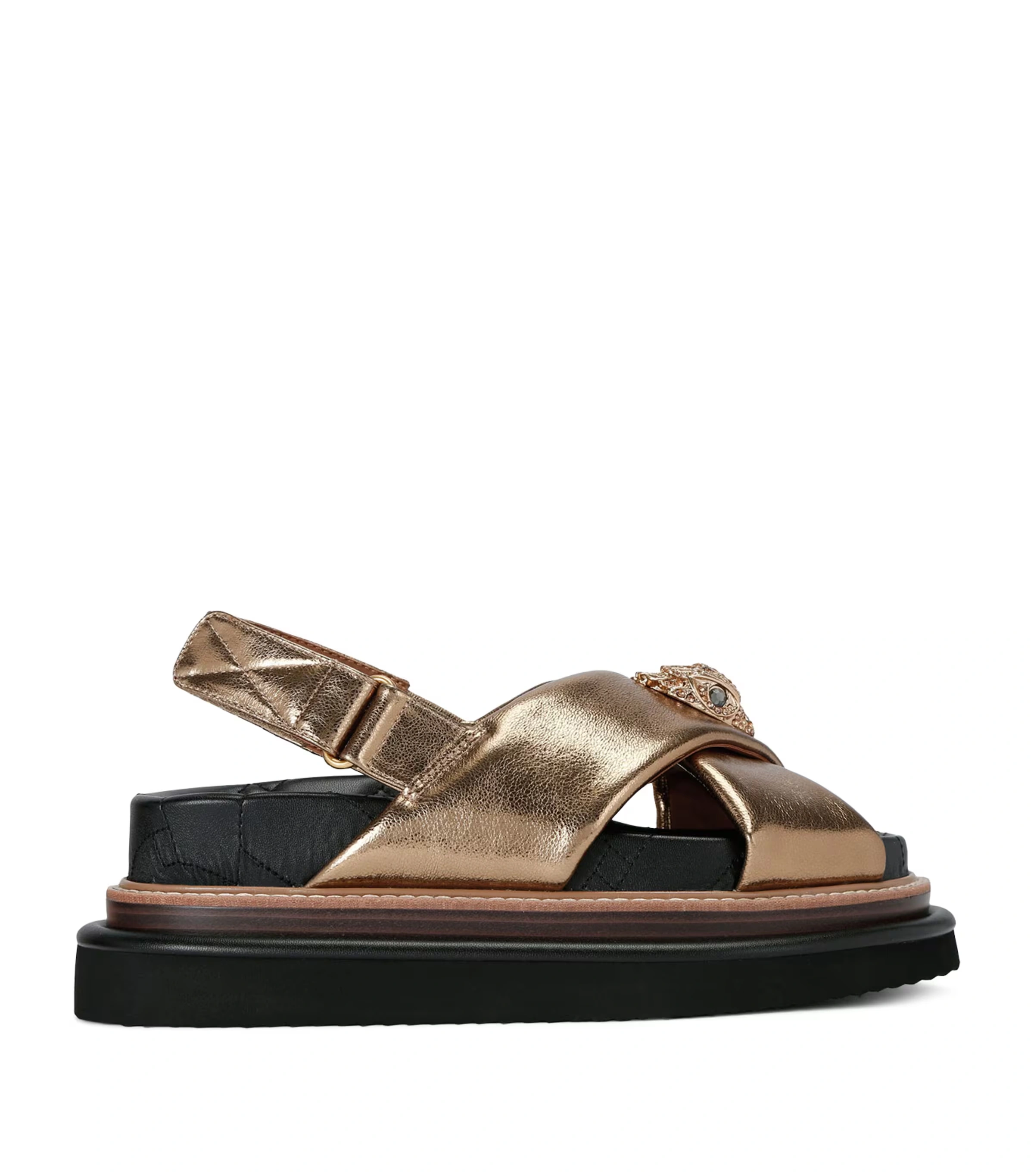 Leather Orson Cross-Over Sandals
