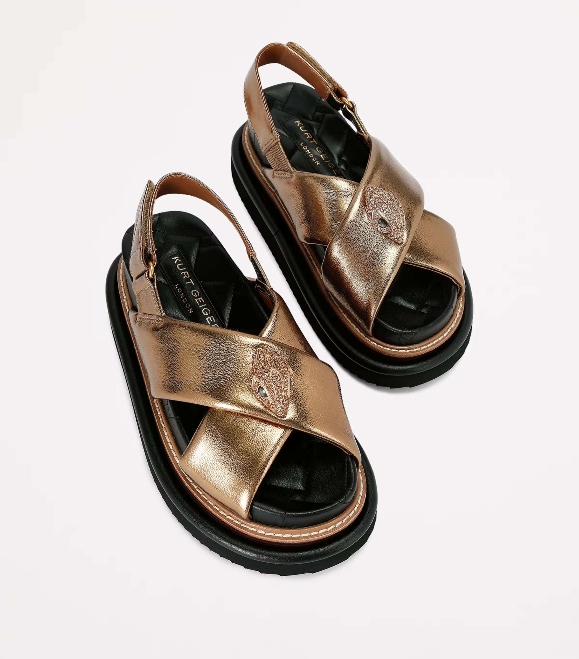 Leather Orson Cross-Over Sandals