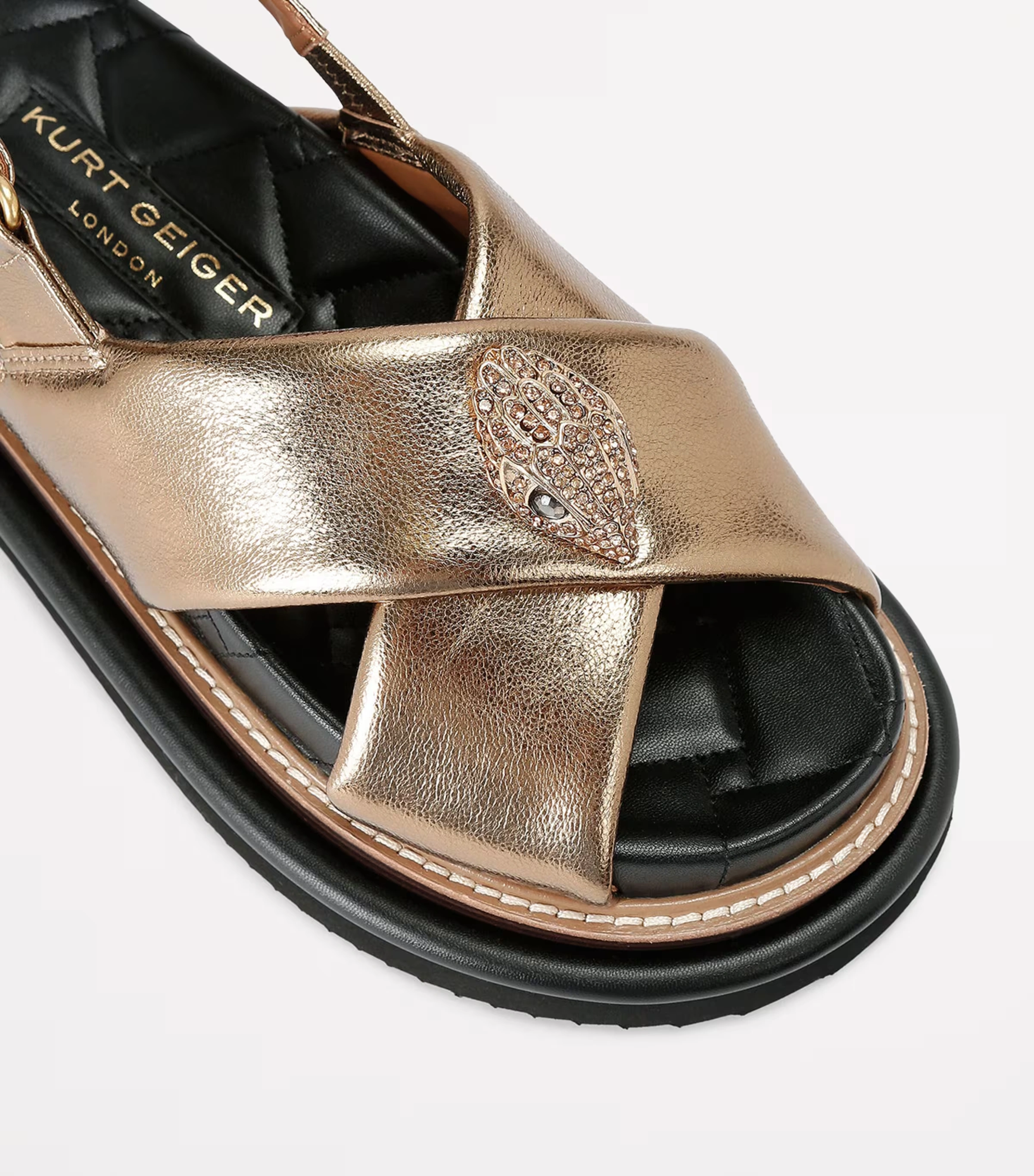 Leather Orson Cross-Over Sandals