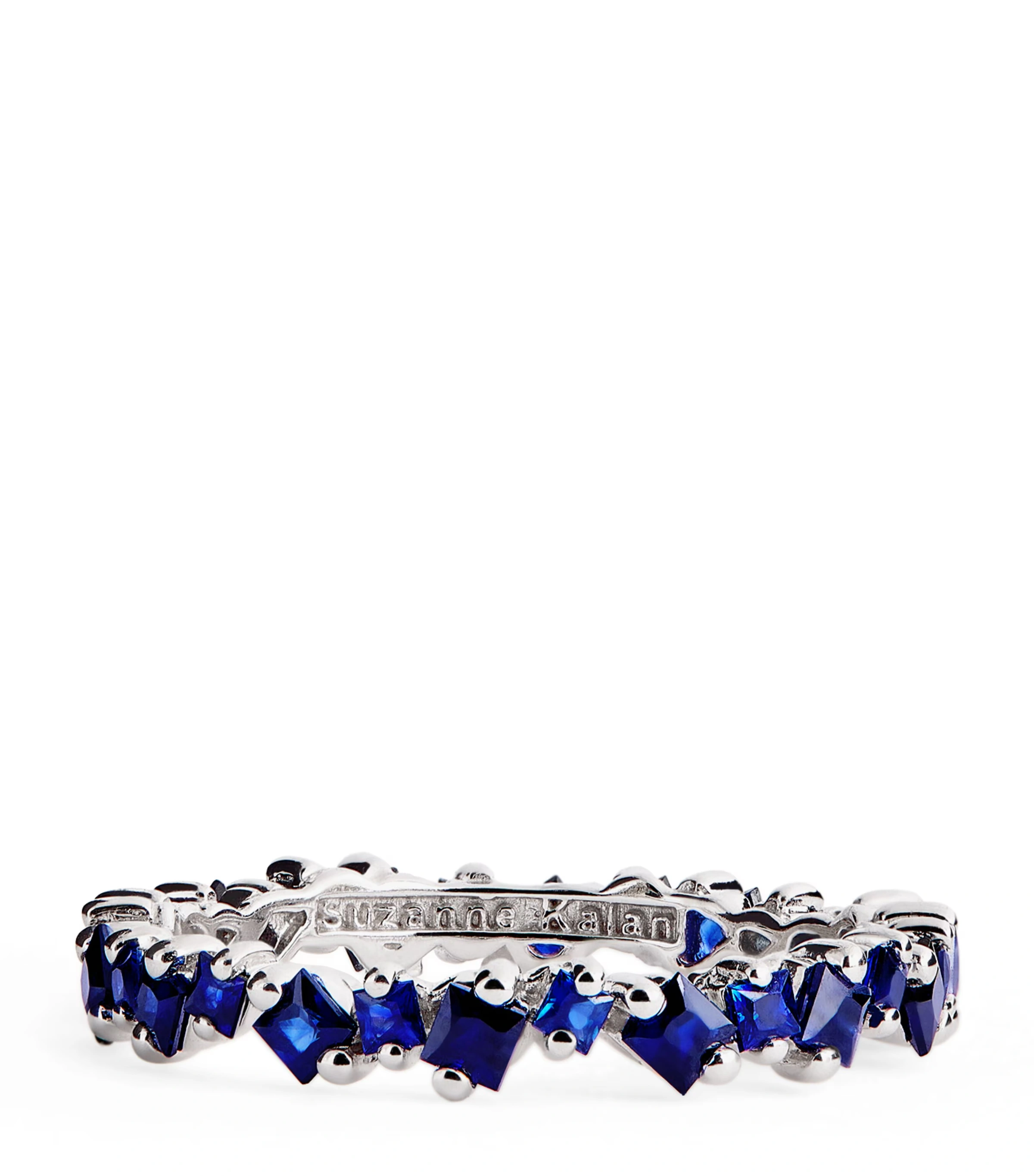 White Gold and Sapphire La Fantasie Cosmic Eternity Ring