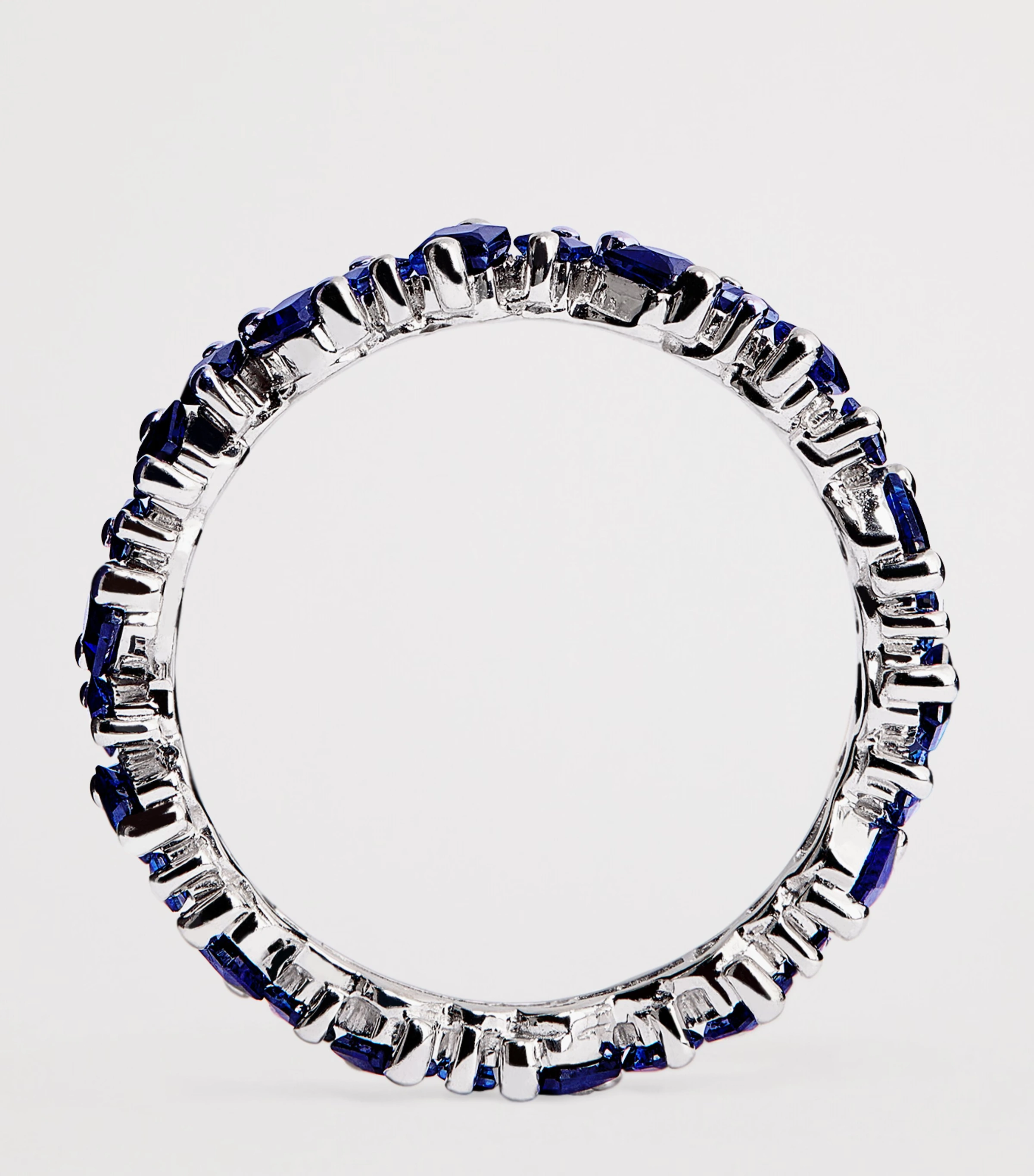 White Gold and Sapphire La Fantasie Cosmic Eternity Ring 3 White Gold and Sapphire La Fantasie Cosmic Eternity Ring