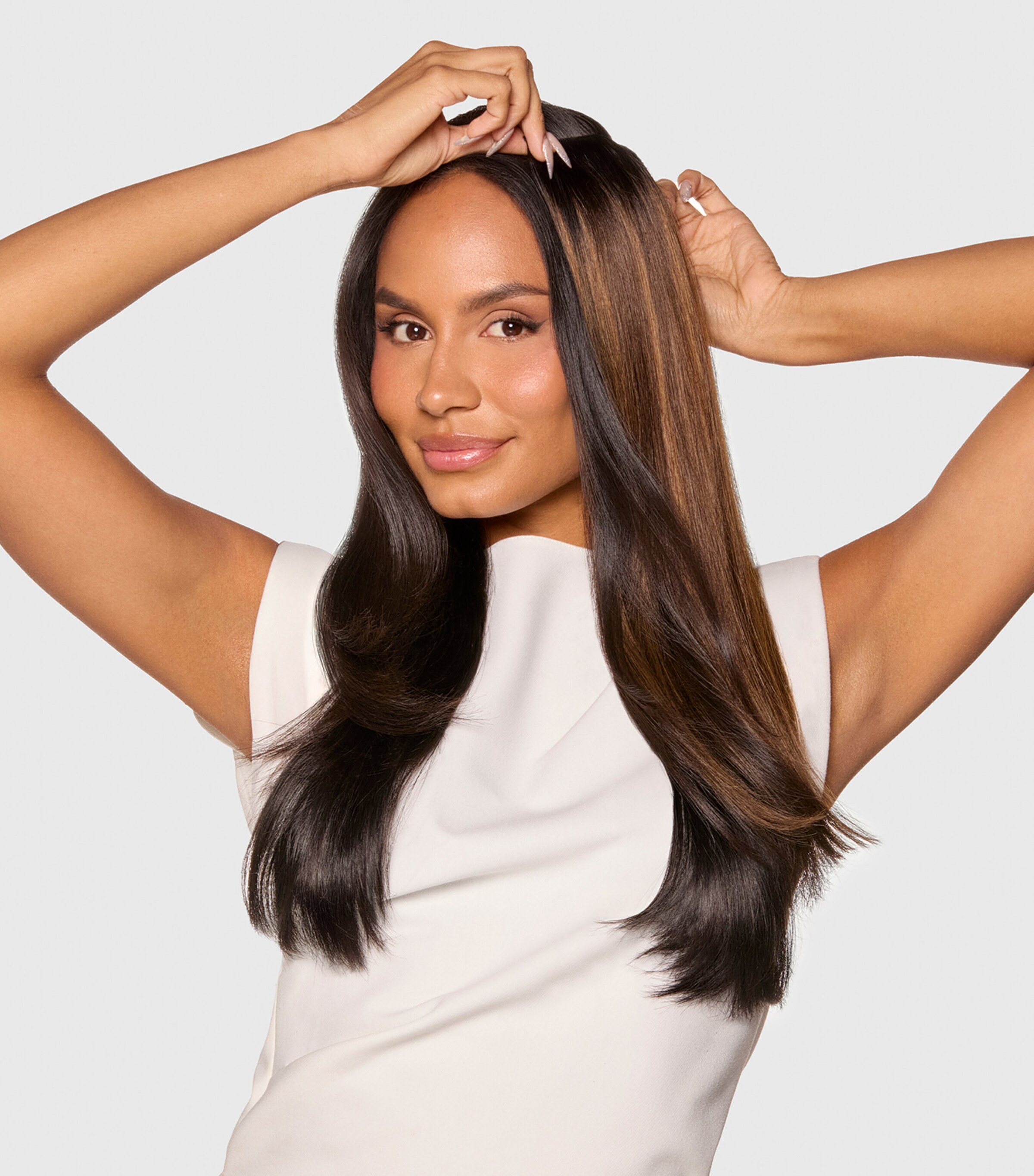 Beauty Works x Huda BARELY THERE Mix & Match Duo Clip-In Hair Extensions (20")