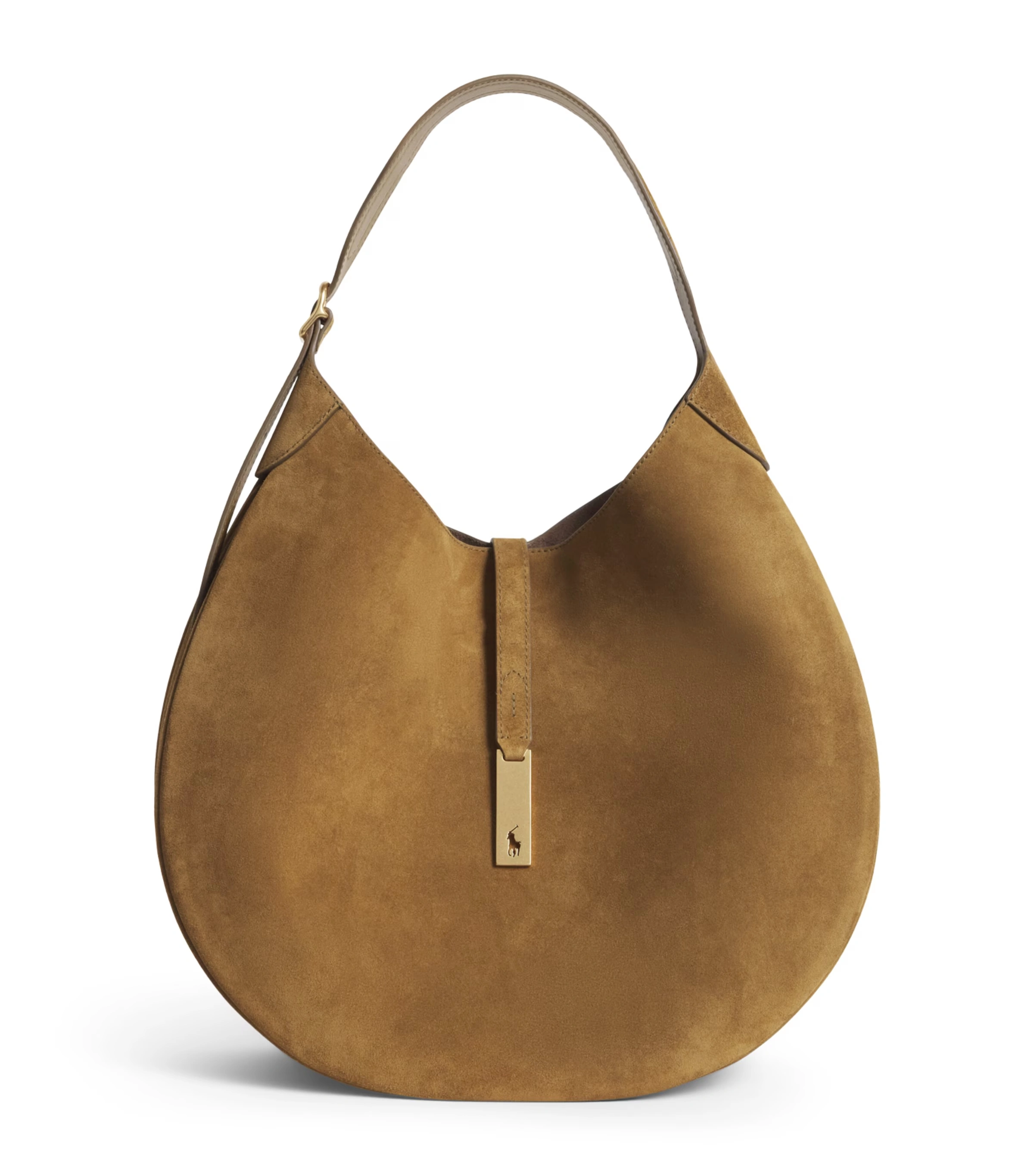 Medium Suede ID Shoulder Bag