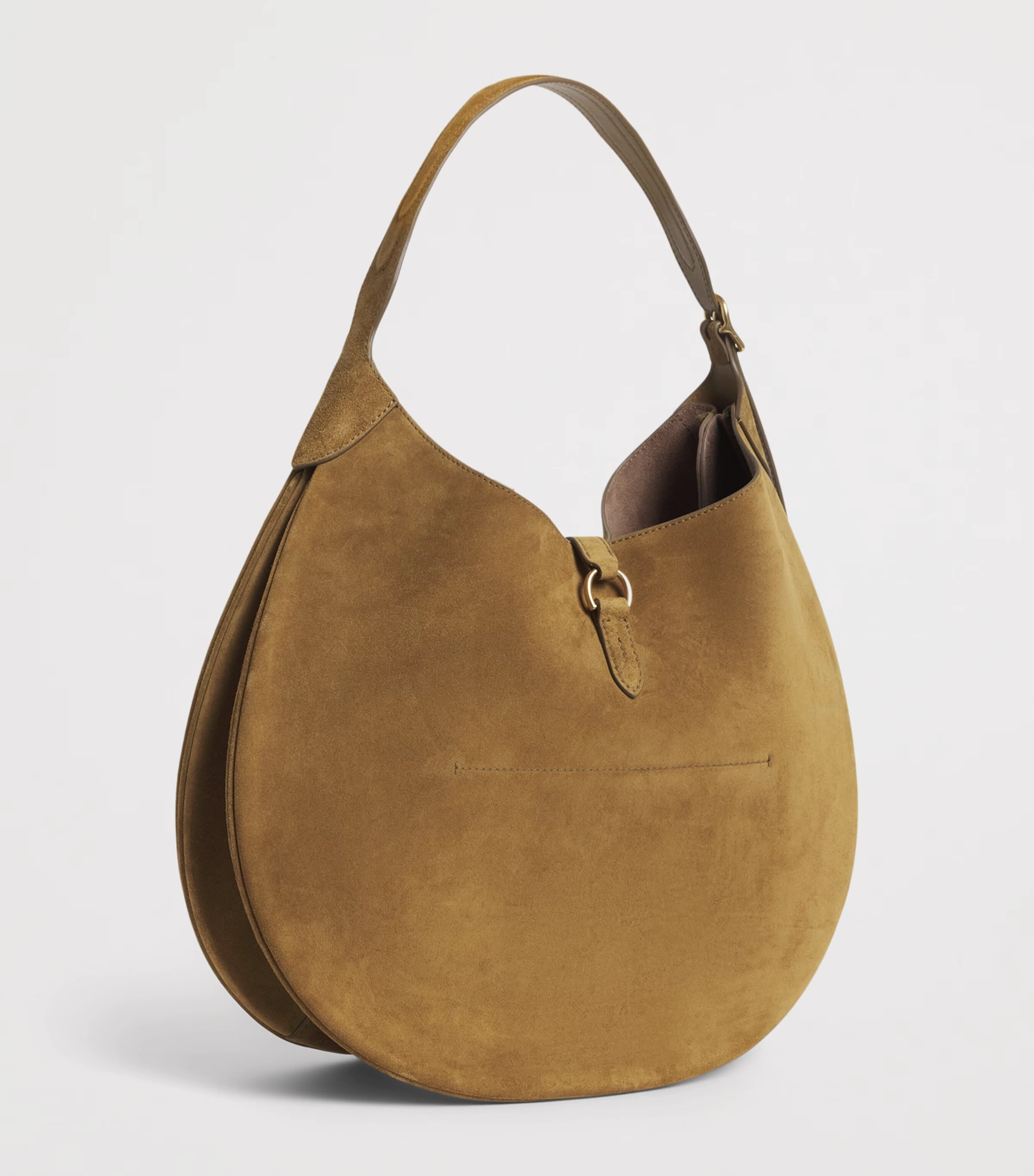 Medium Suede ID Shoulder Bag