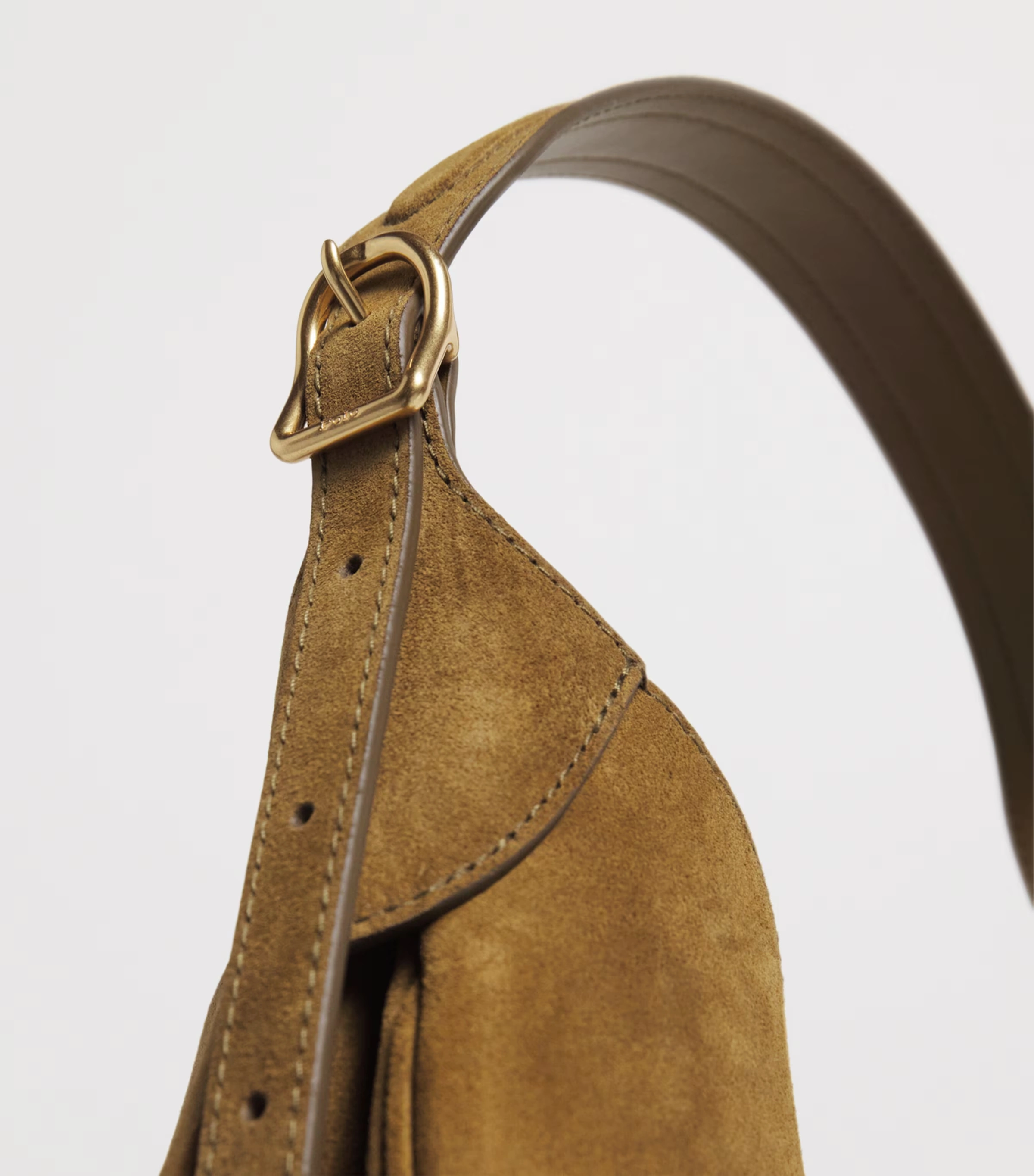 Medium Suede ID Shoulder Bag