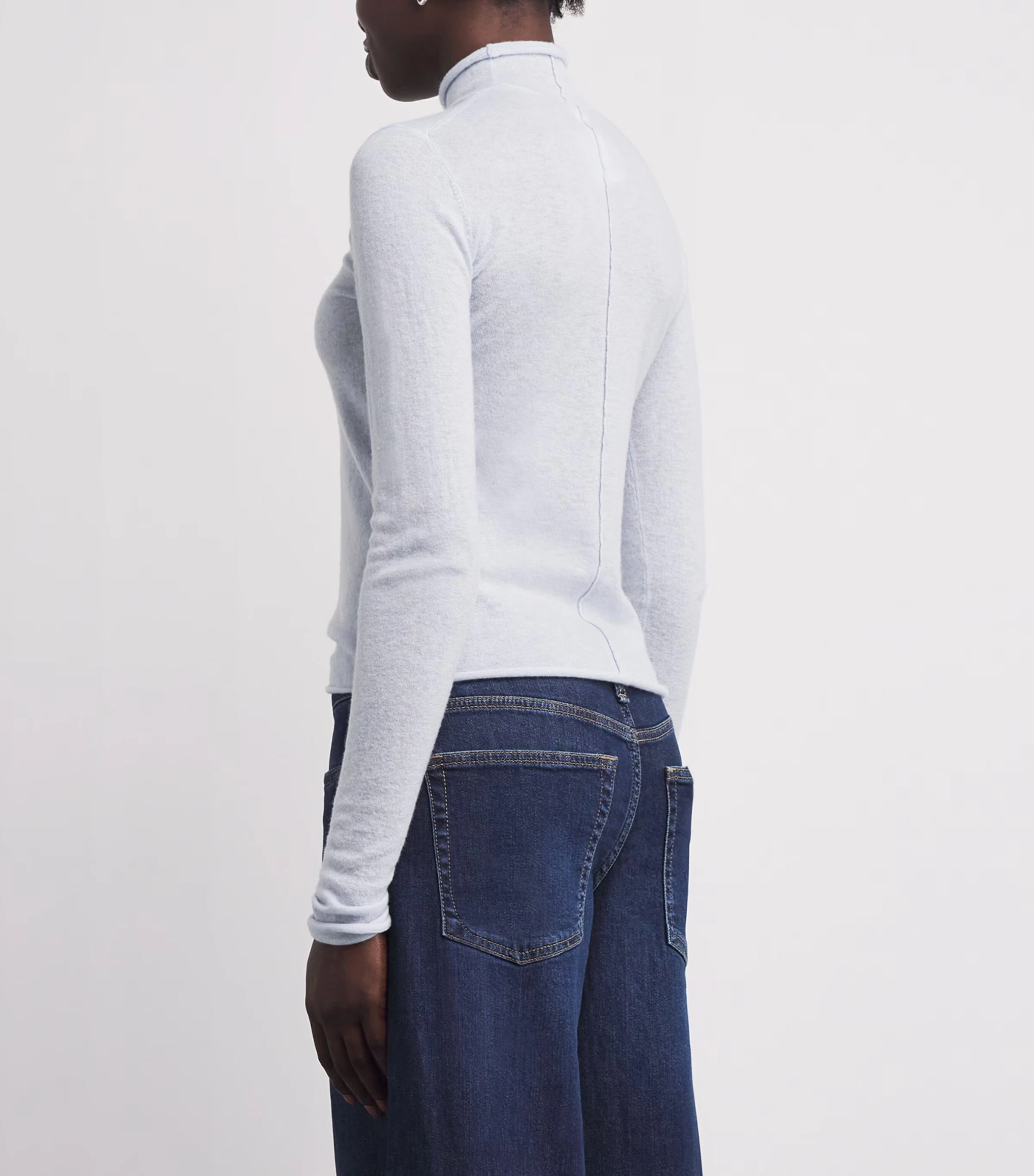 Cashmere Sheer Rollneck Top 4 Cashmere Sheer Rollneck Top