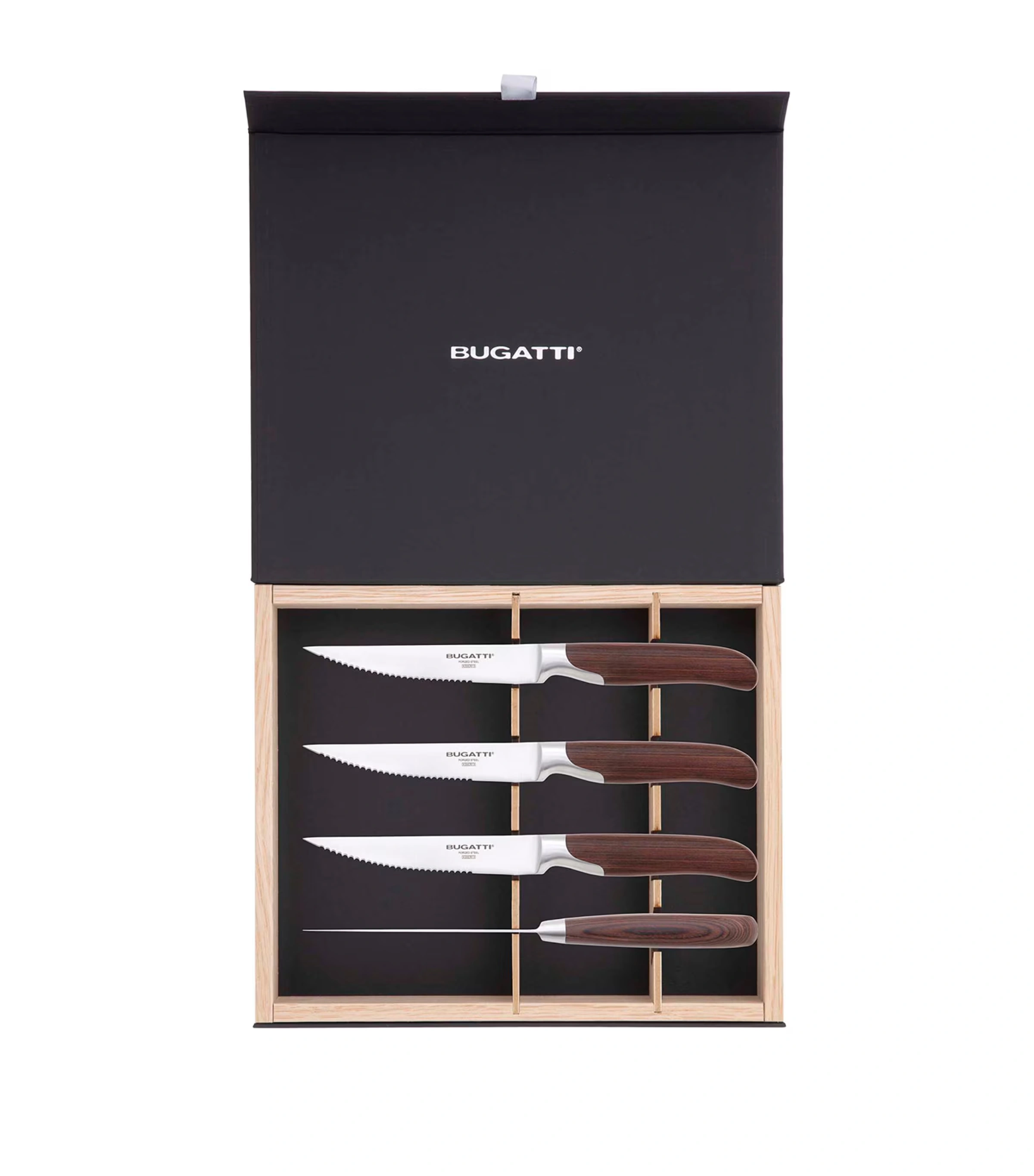 Set of 4 En Cruz Pakka Serrated Steak Knives