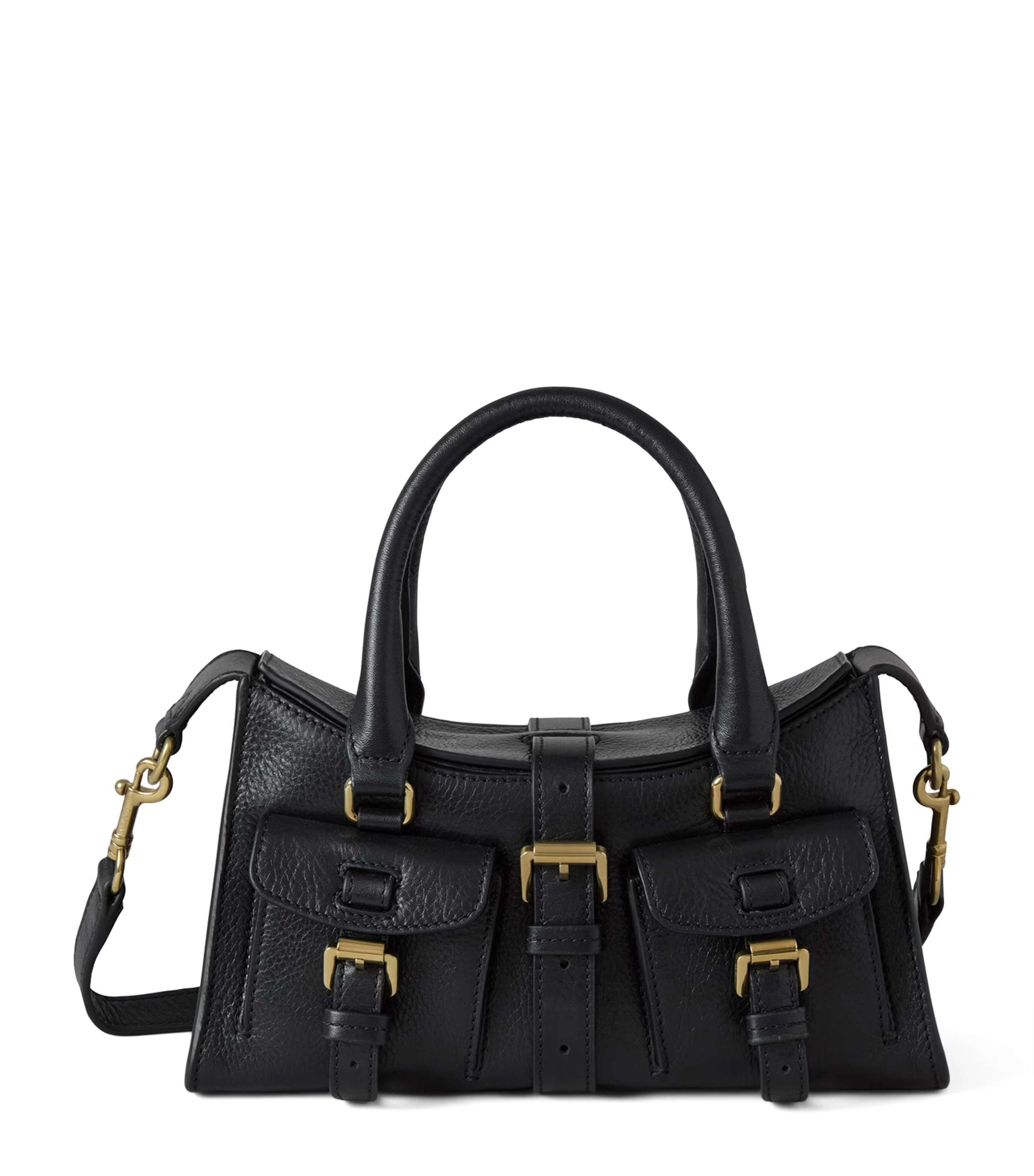 Mini Leather Roxanne Top-Handle Bag