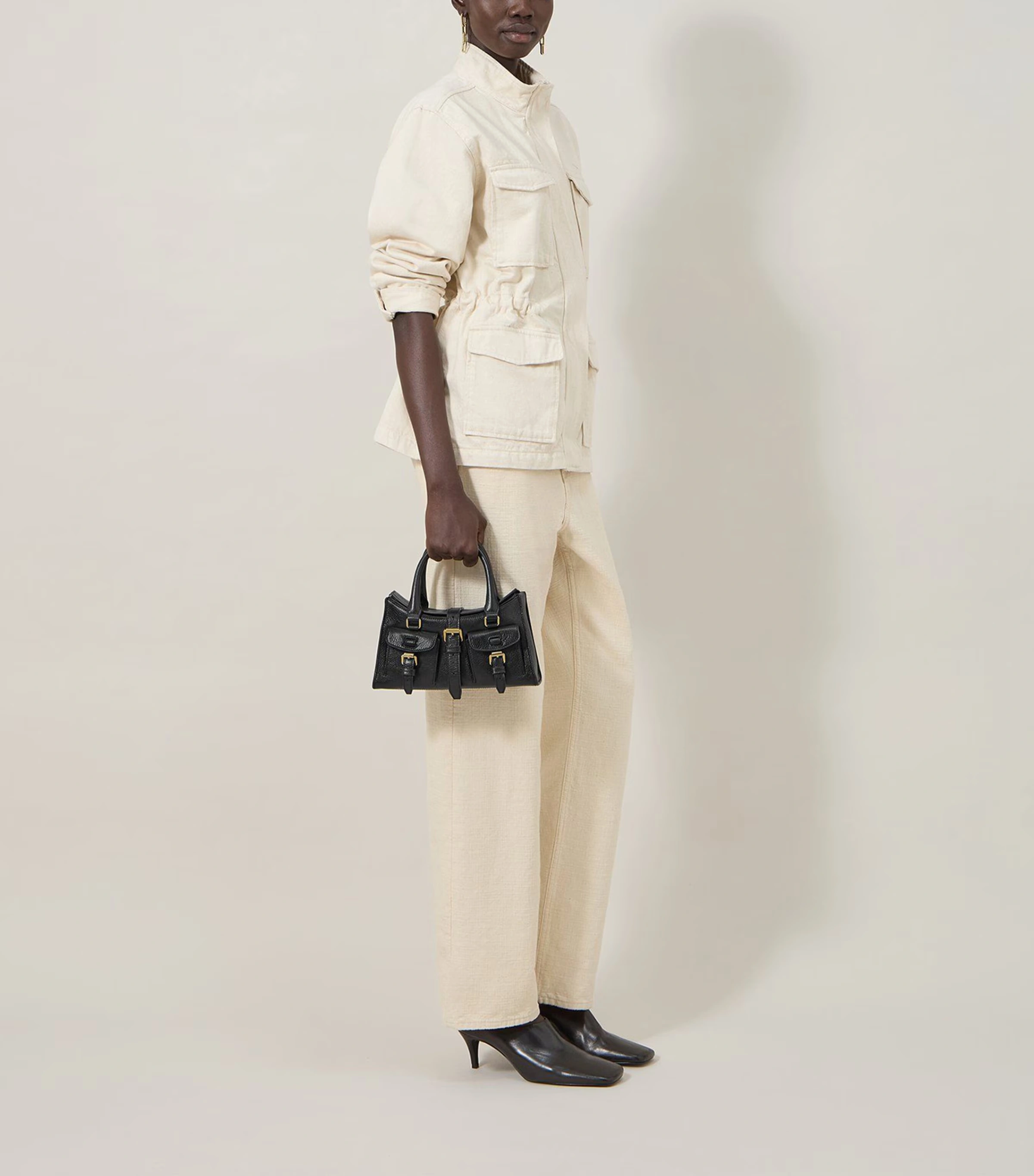 Mini Leather Roxanne Top-Handle Bag 6 Mini Leather Roxanne Top-Handle Bag