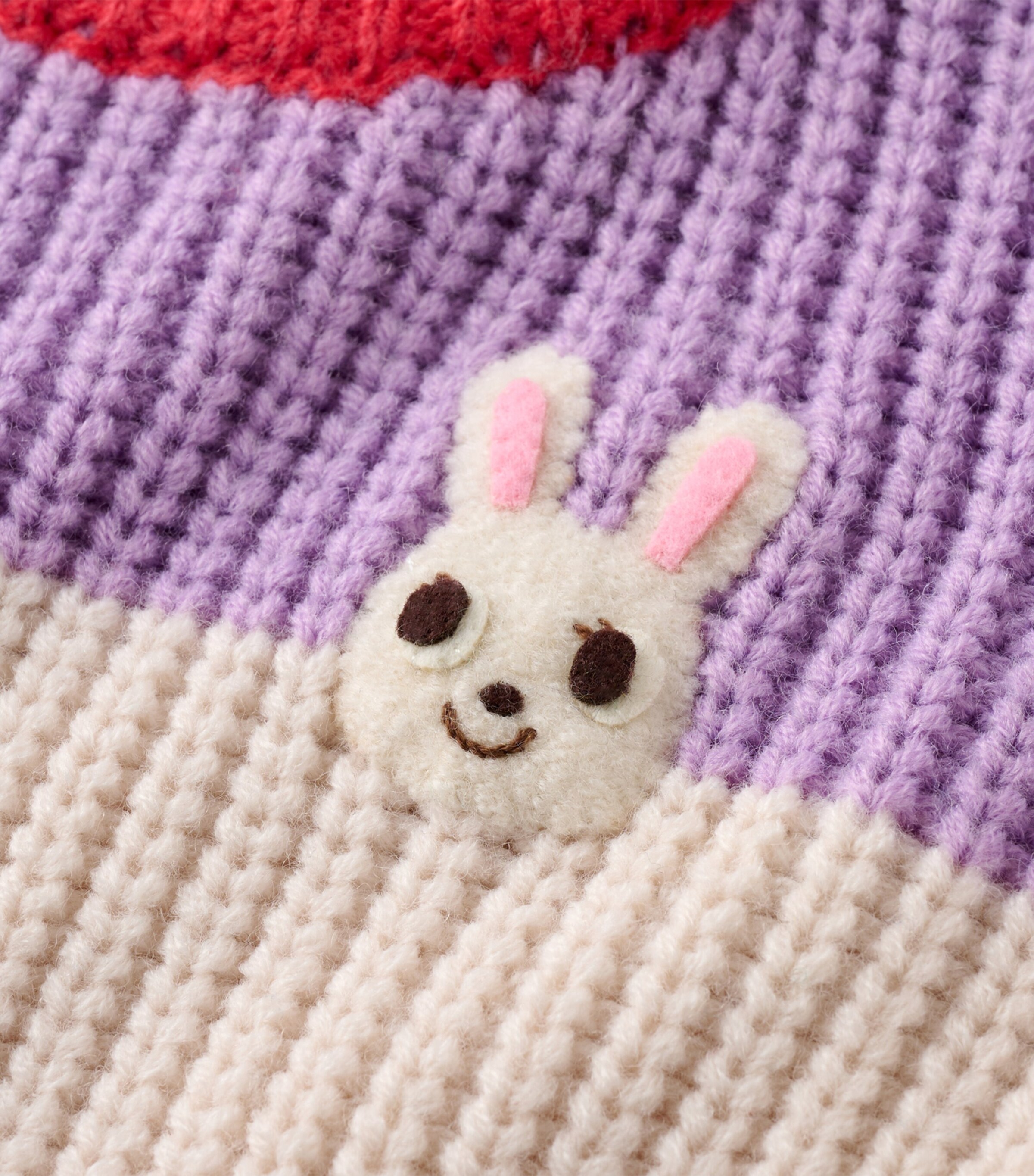 Colour-Block Bunny Sweater (2-7 Years)