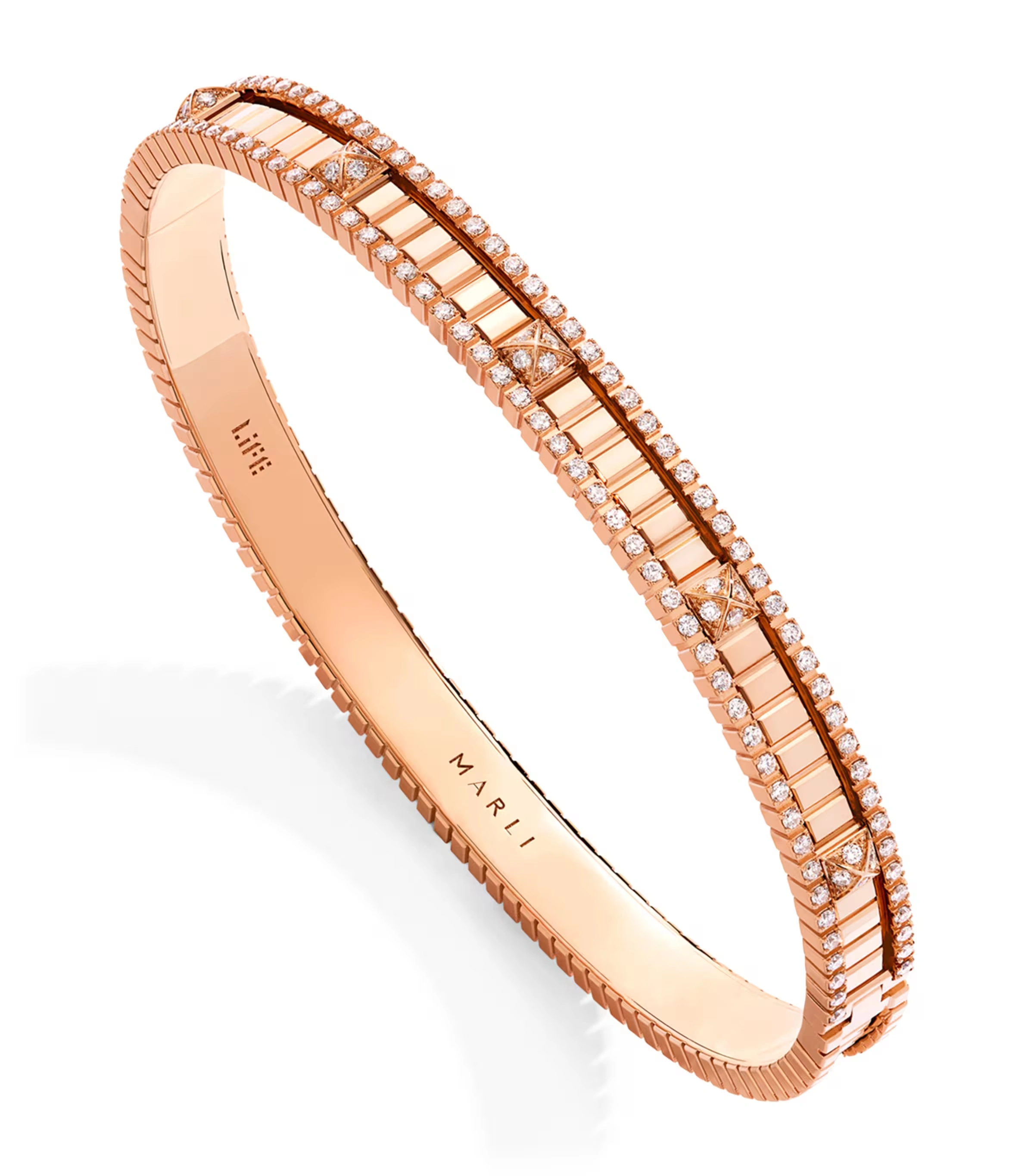 Rose Gold and Diamond LIFE Bangle
