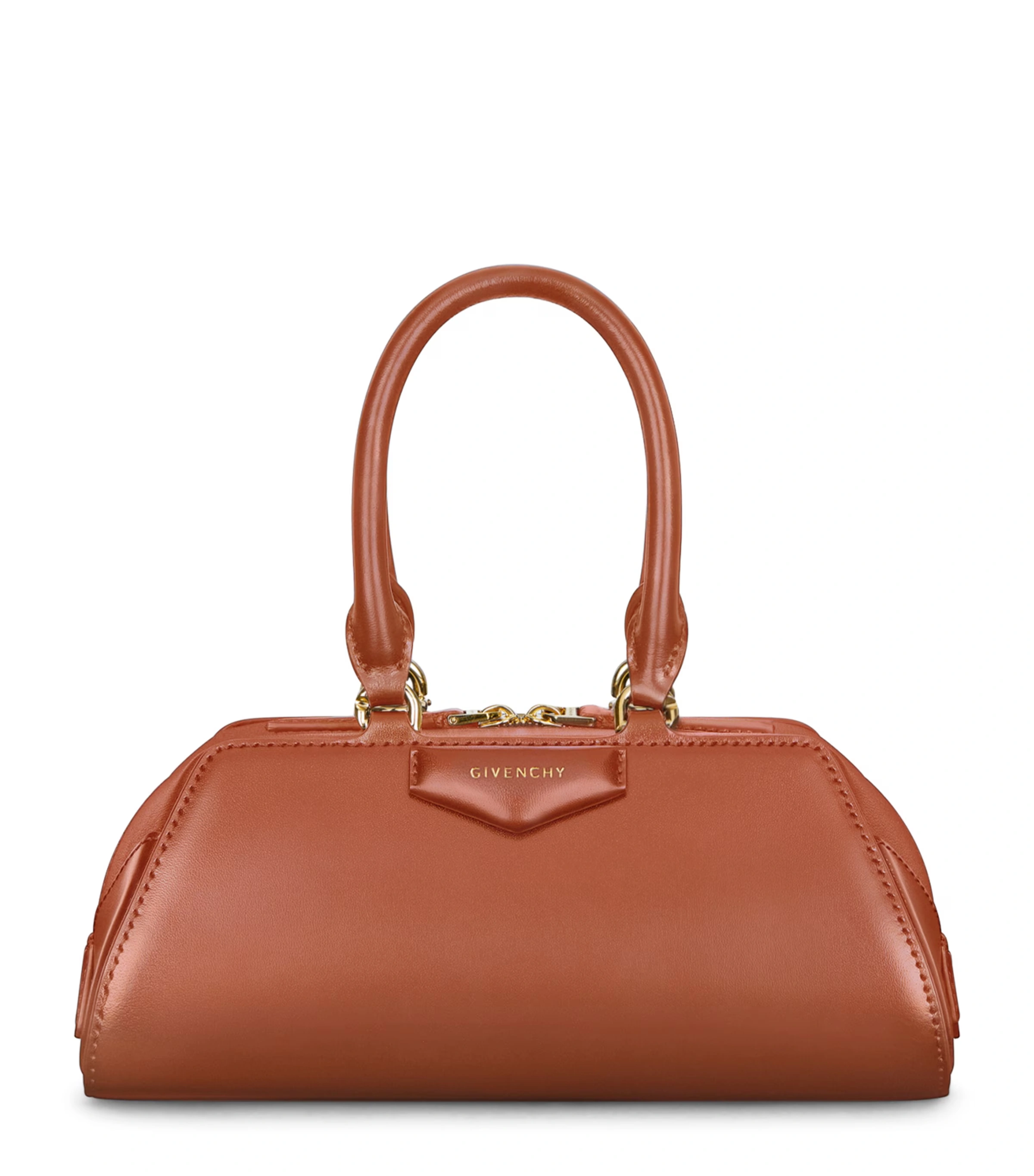 Mini Leather Antigona East-West Top-Handle Bag