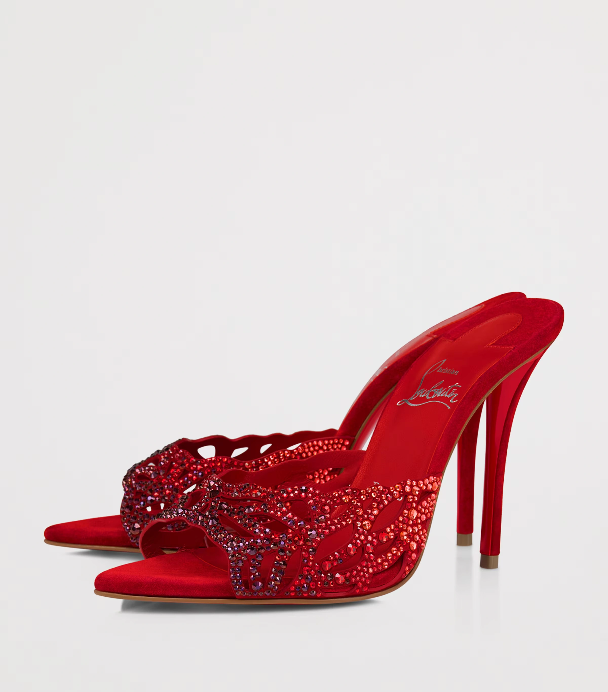 Lasera Strass Heeled Mules 100