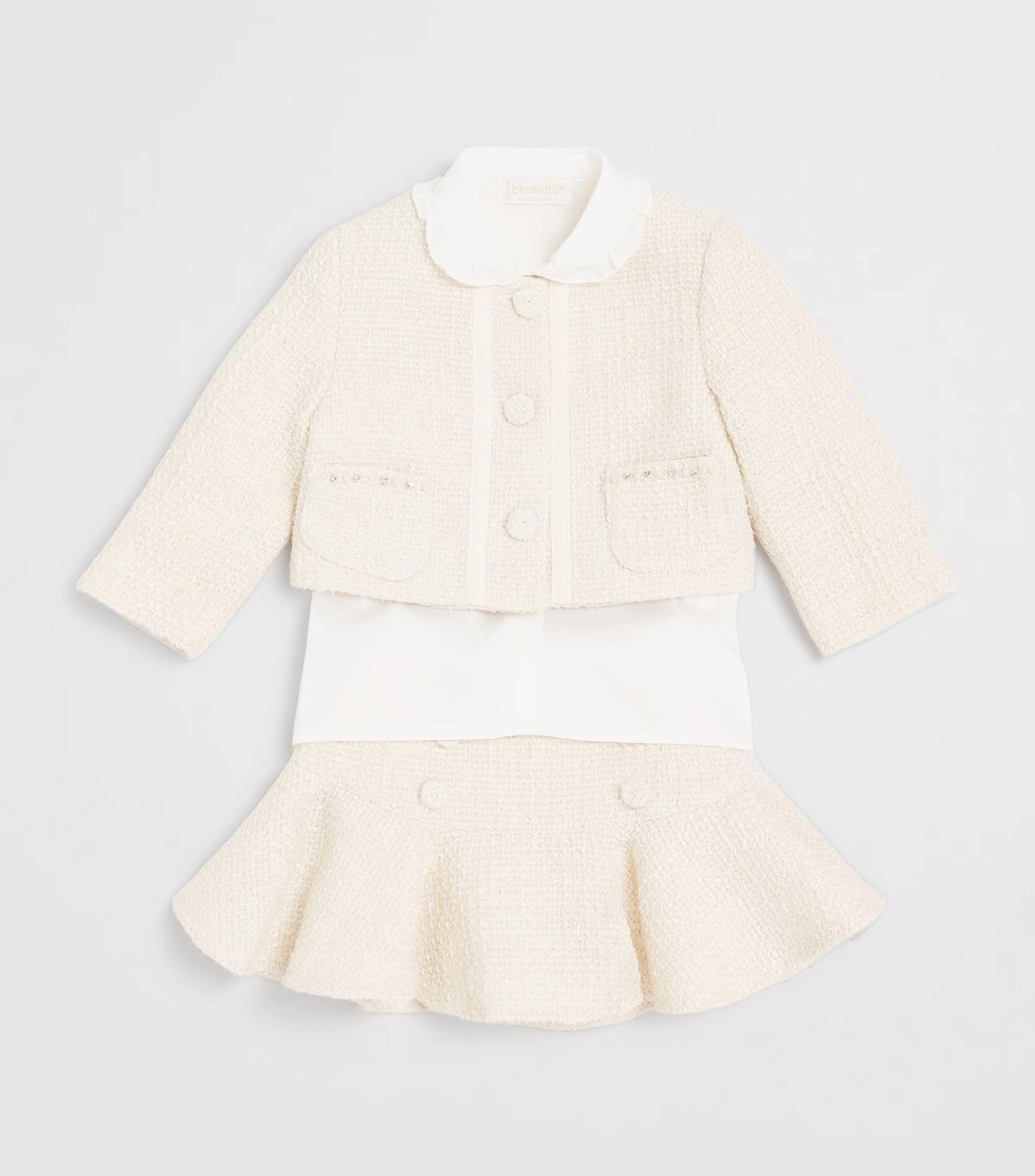 Tweed Jacket, Shirt and Skirt Set (3-24 Months)