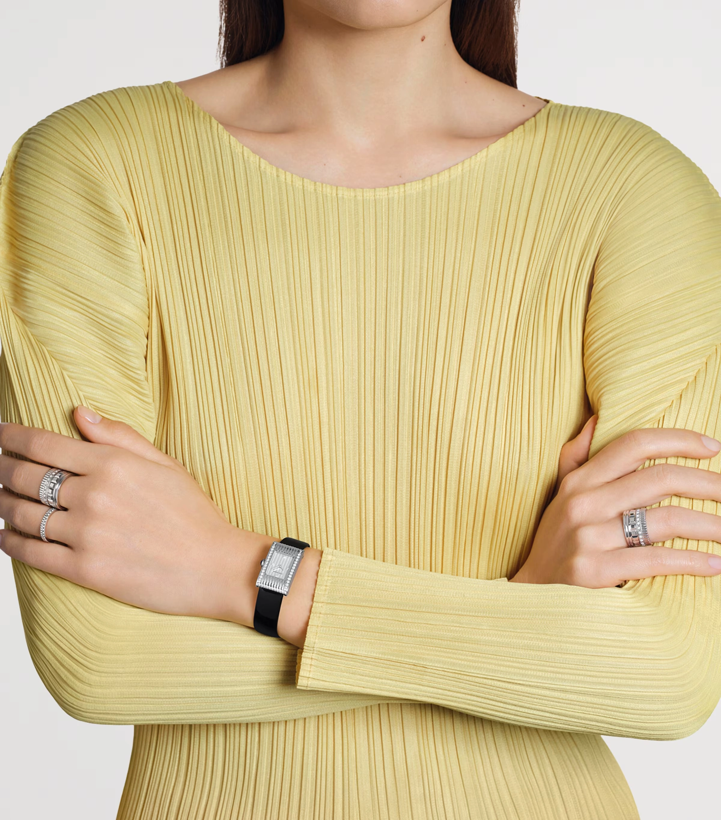 Large White Gold and Diamond Quatre Radiant Ring